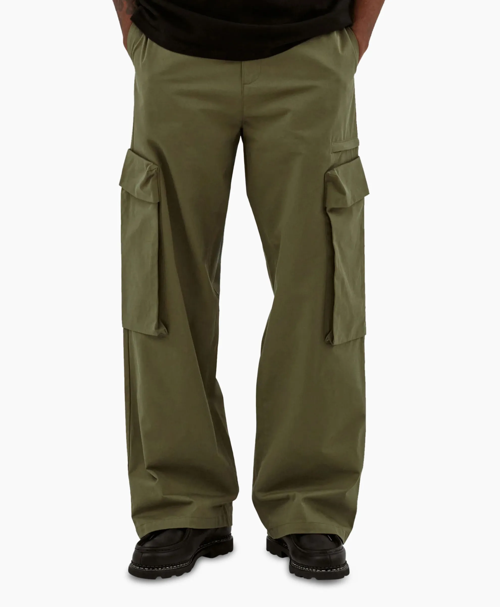 Arte Antwerp Broek Oversize 3D Pocket Donker Groen