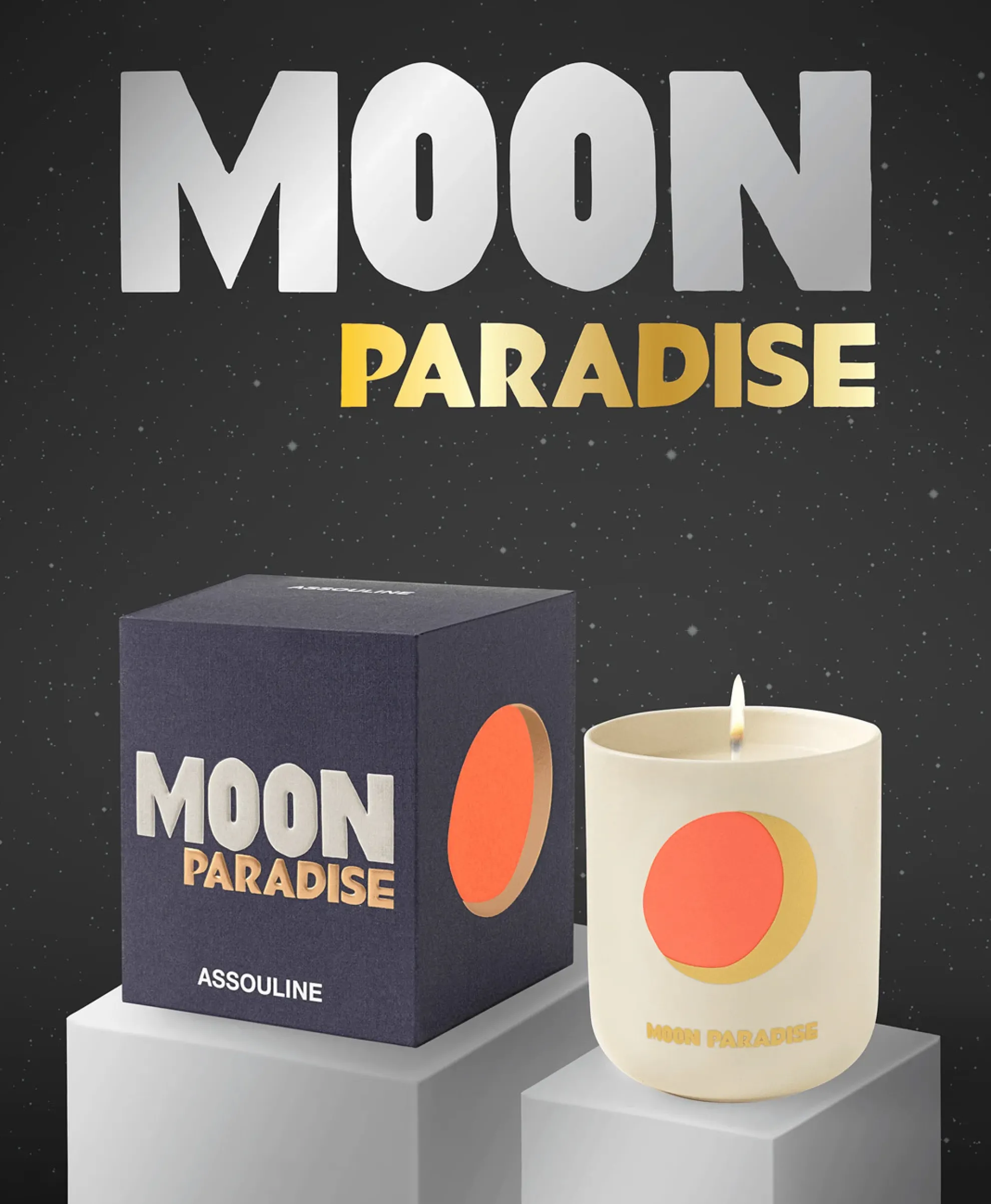 Assouline Kaars Moon Paradise - Travelfrom Home Candle Diversen