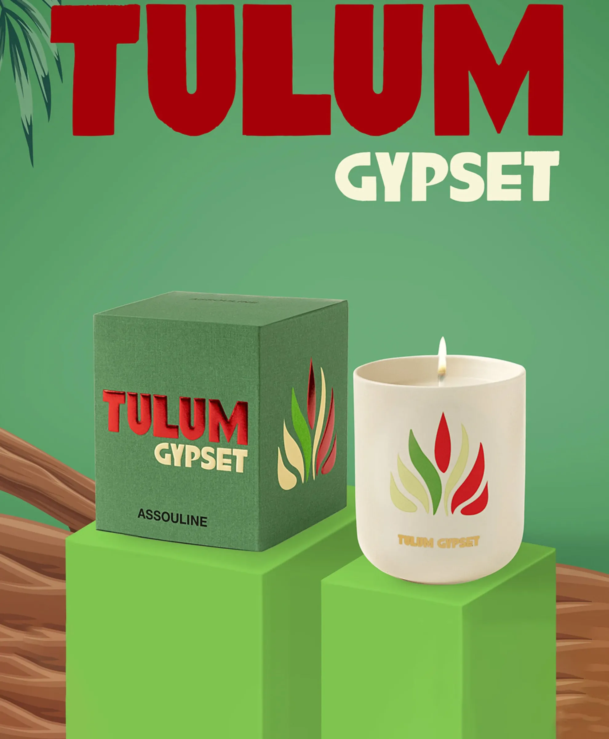 Assouline Kaars Tulum Gypset - Travelfrom Home Candle Diversen