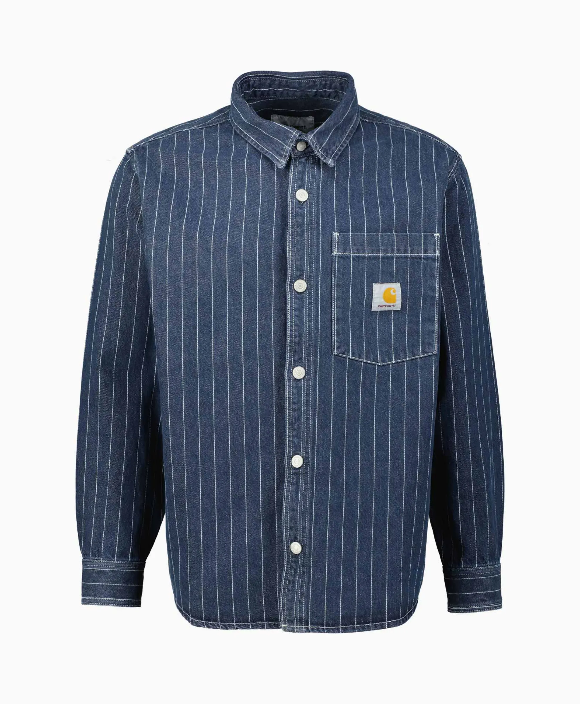 Carhartt Wip Overshirt Orlean Donker Blauw