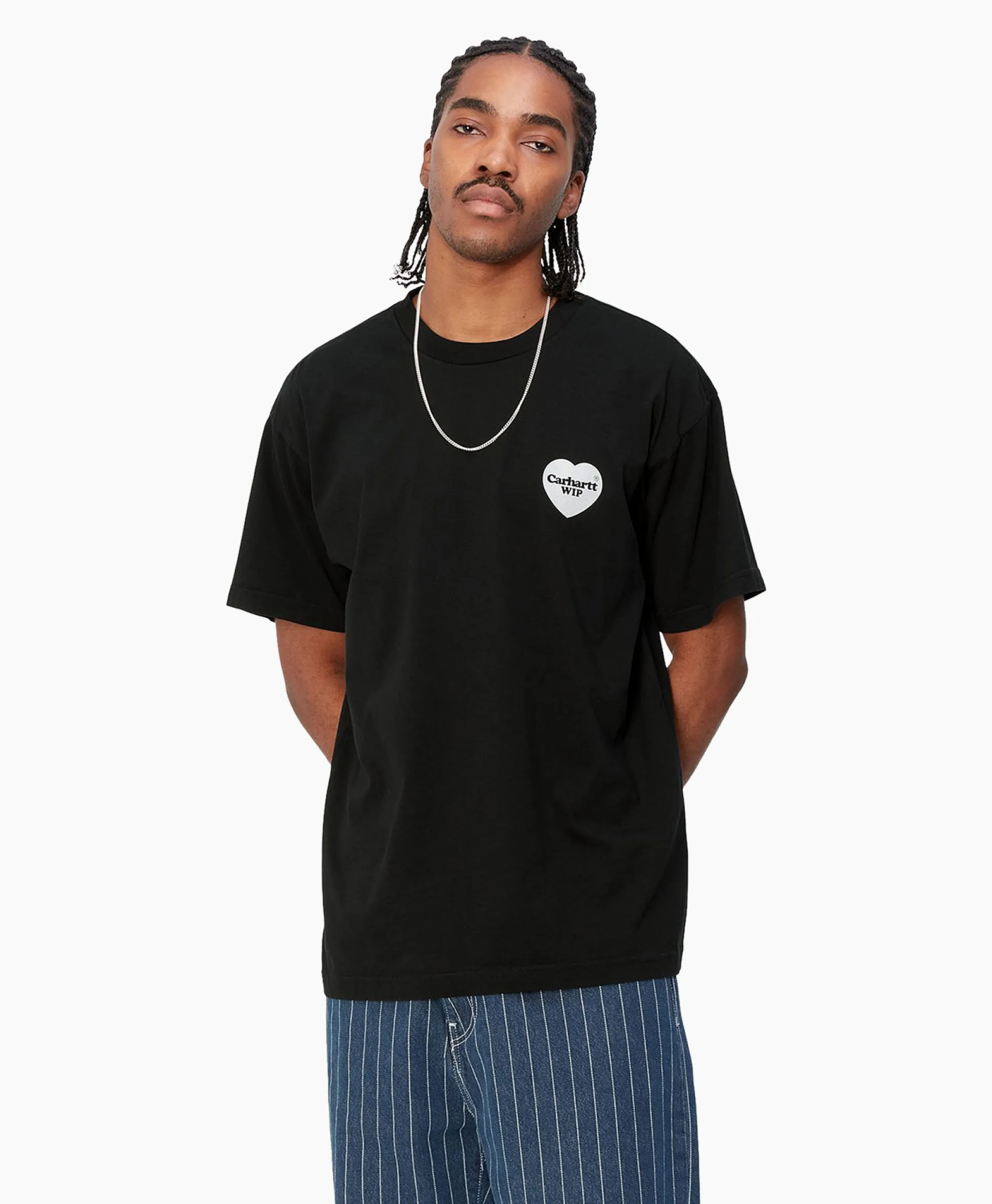 Carhartt Wip T-Shirt Korte Mouw S/S Heart Bandana Zwart