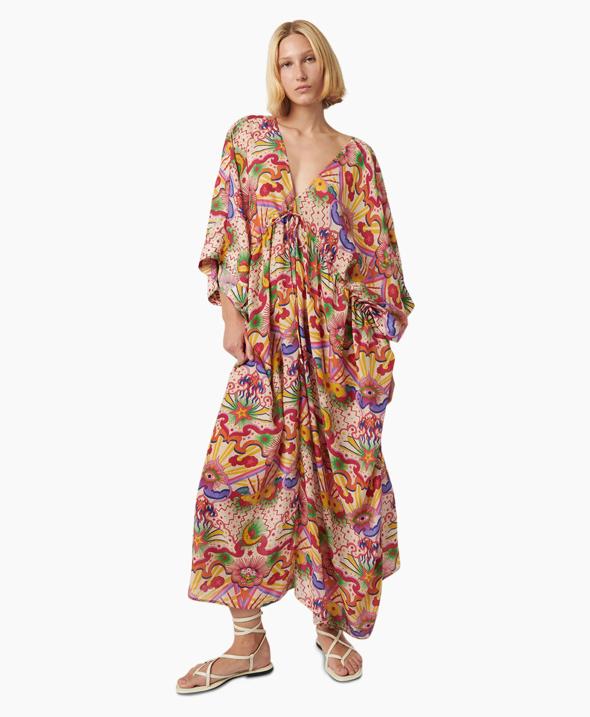 Chufy Maxi Jurk Stella Beige