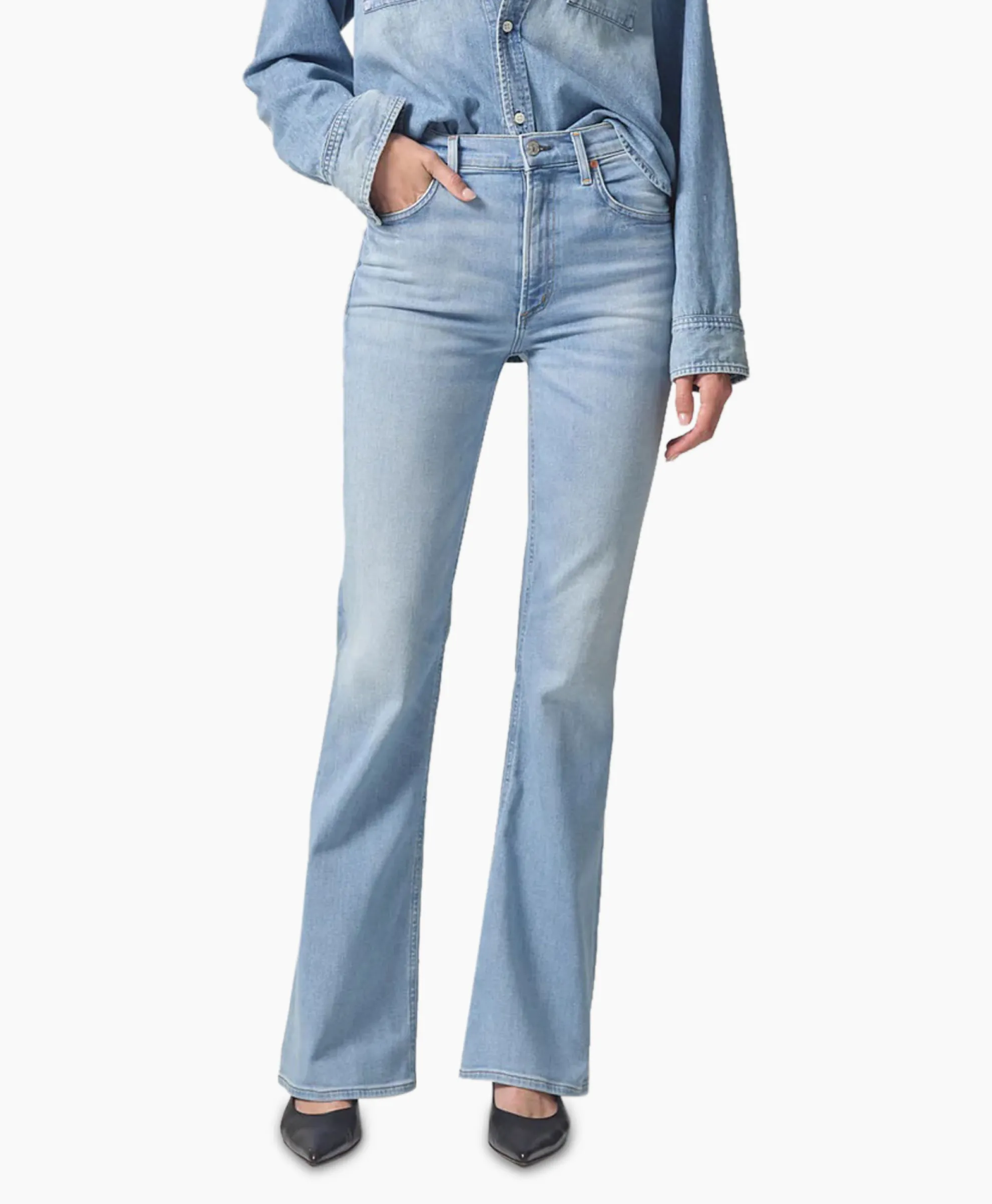 Citizens Of Humanity Flared Broek Isola Flare Blauw