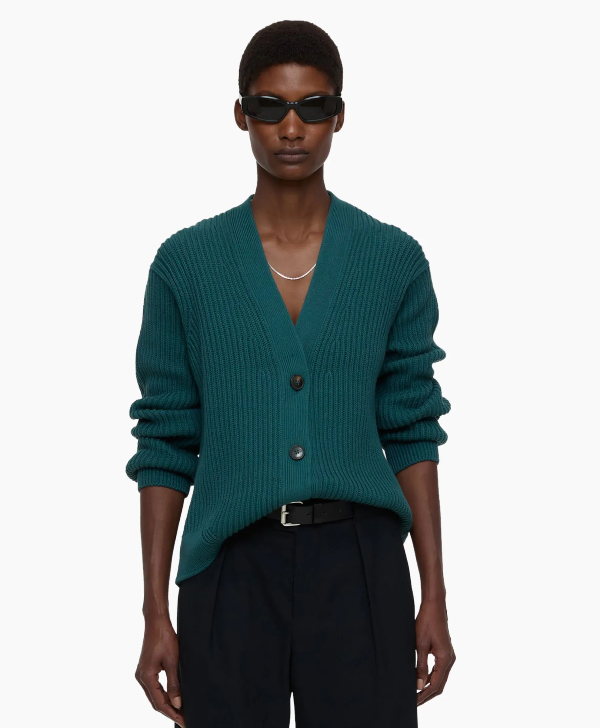 Closed Vest Wrap Long Sleeves Groen