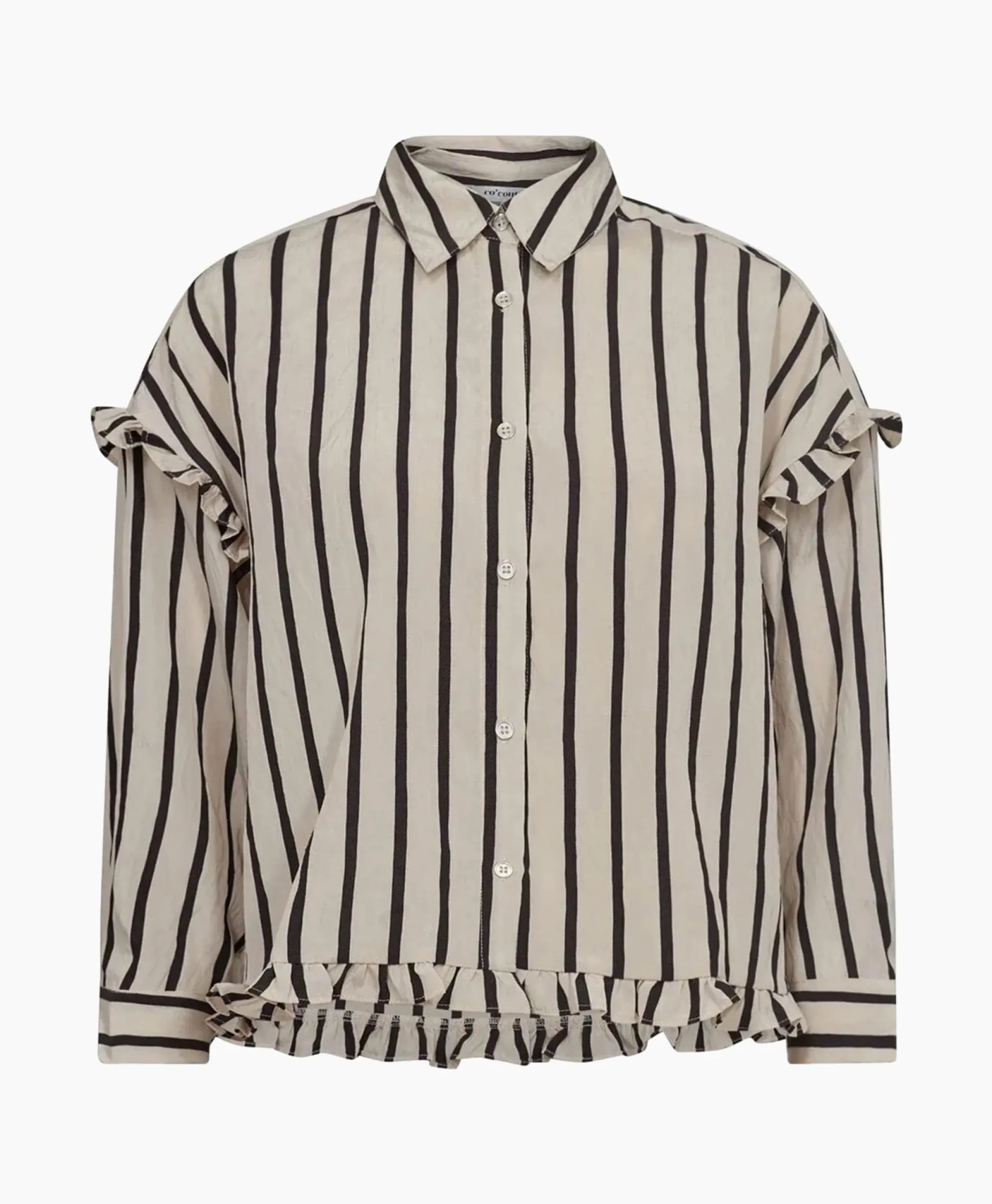 Co'Couture Blouse Sadie Frill Zwart