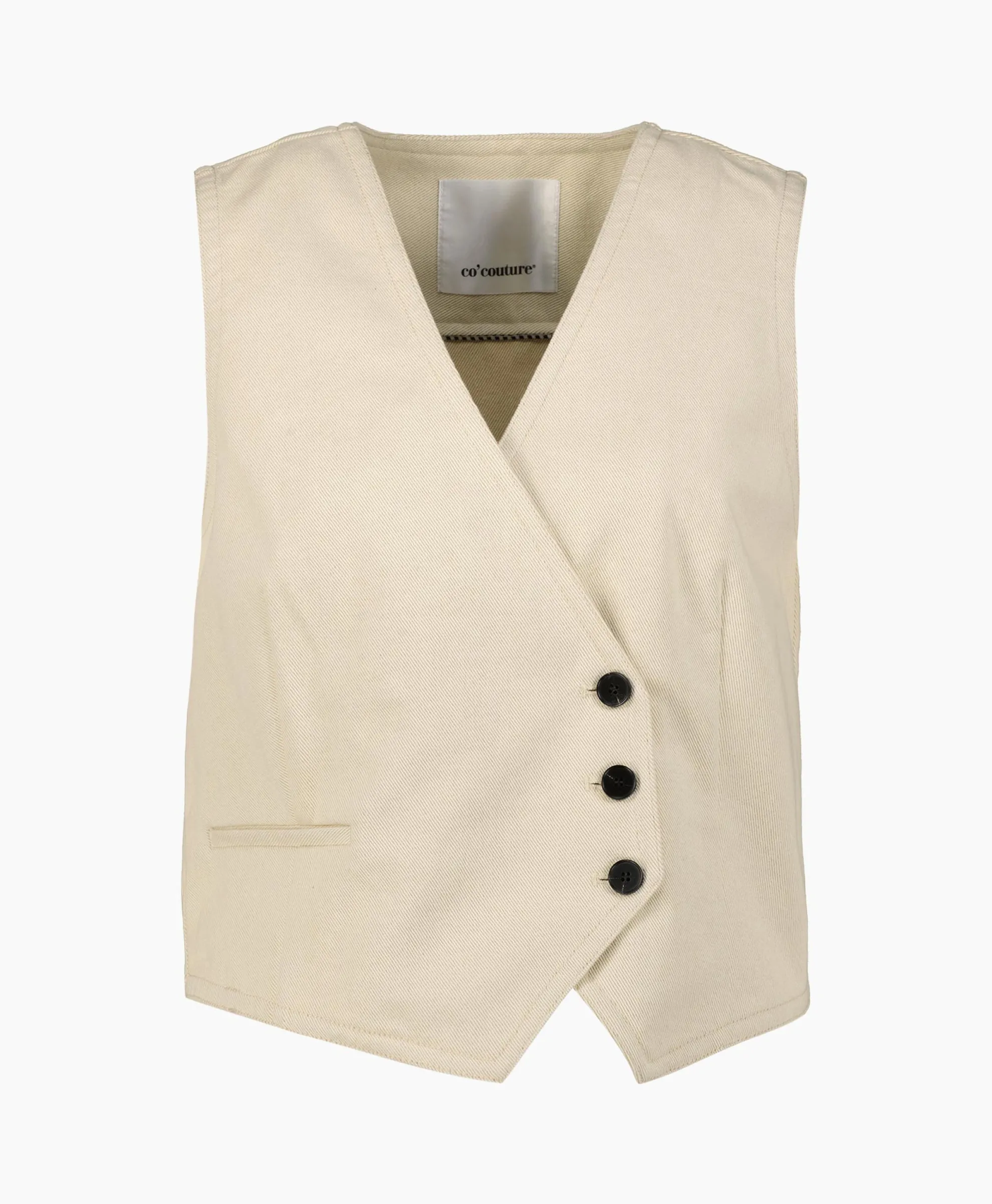 Co'Couture Gilet Aries Denim Vest Off White
