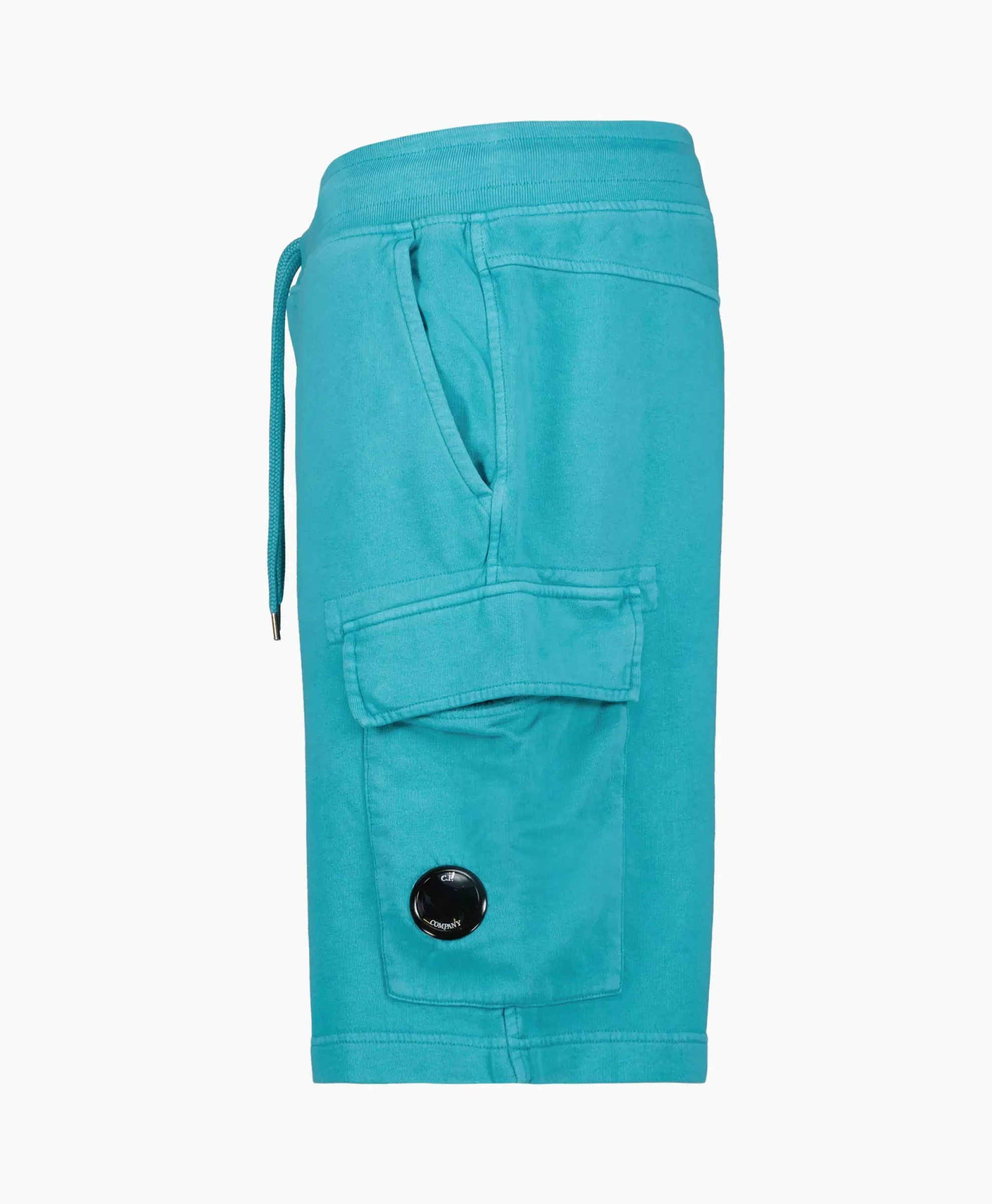 Cp Company Korte Broek Short Fleece Cargo Blauw