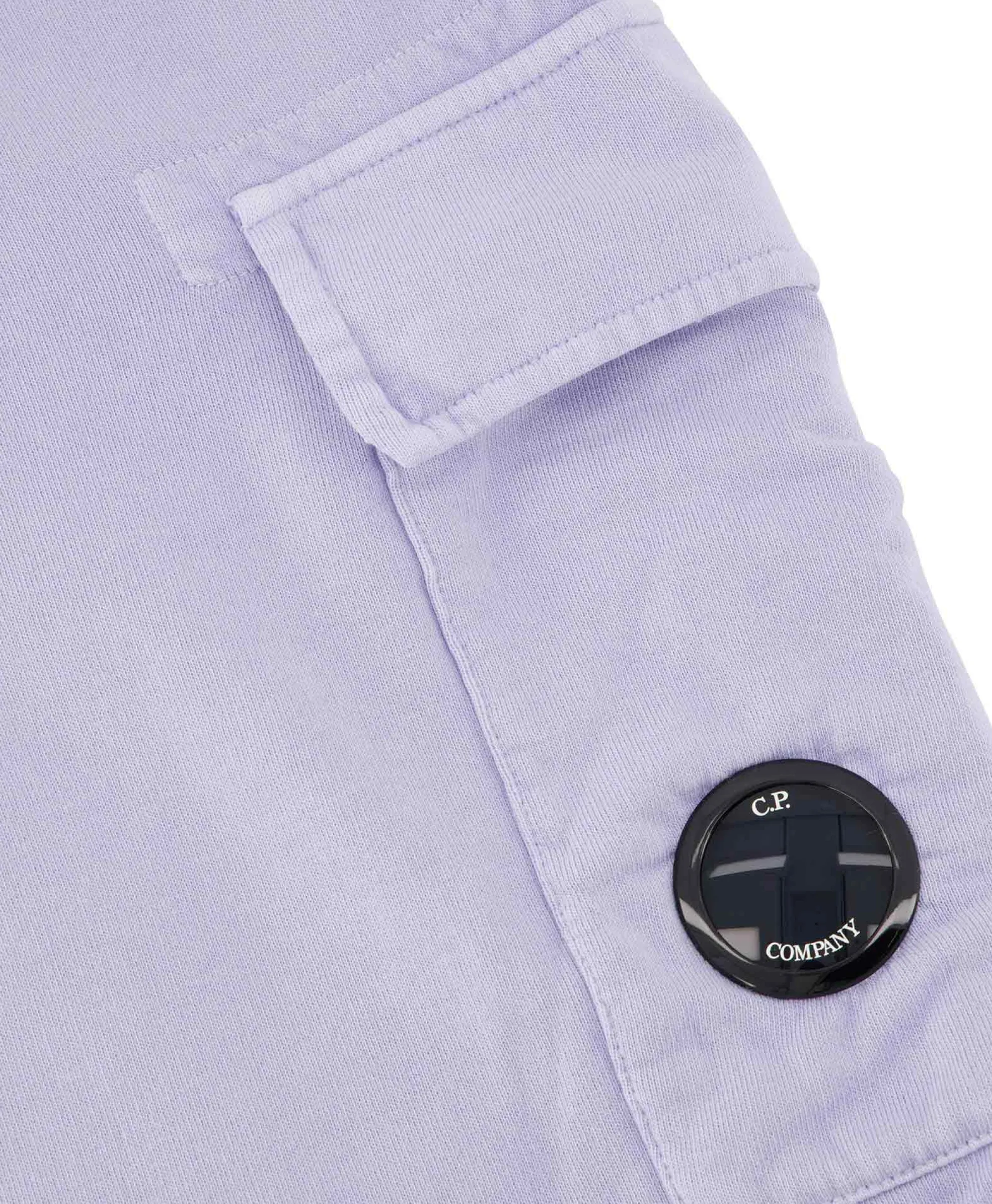 Cp Company Korte Broek Short Fleece Cargo Lila