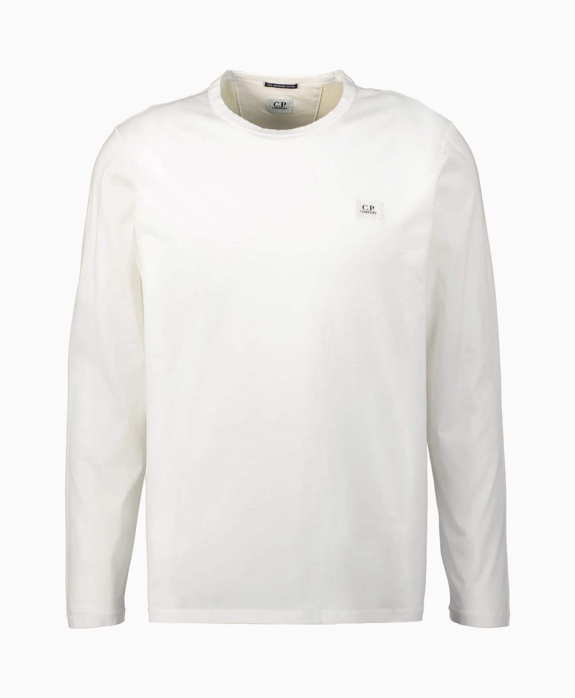 Cp Company Longsleeve Mercerized Jersey Wit