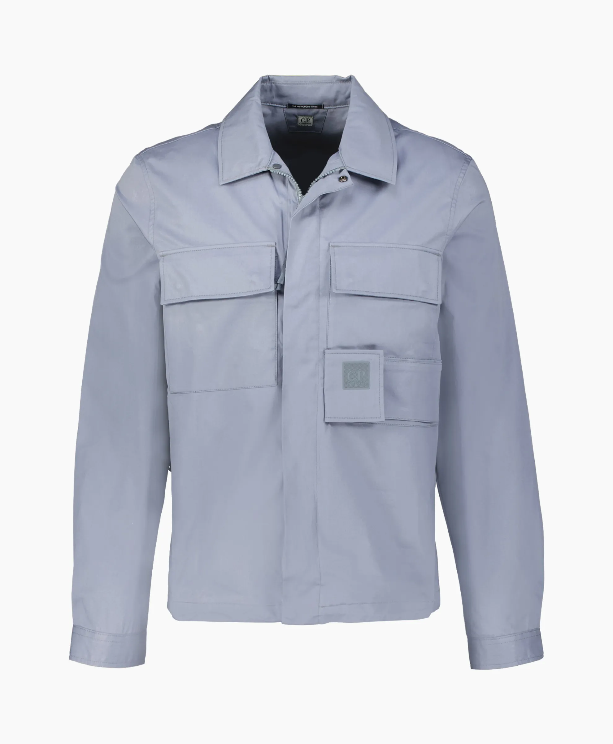Cp Company Overhemd Metropolis Garbadine Pocket Shirt Blauw