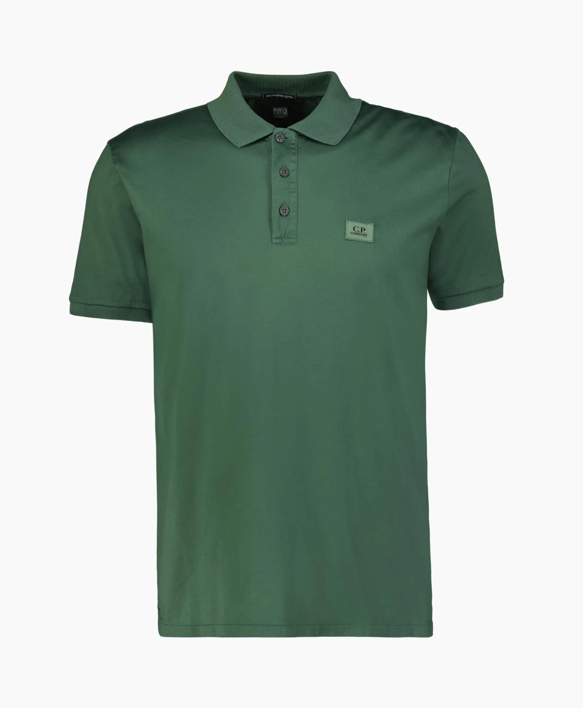 Cp Company Polo Mercerized Jersey Groen