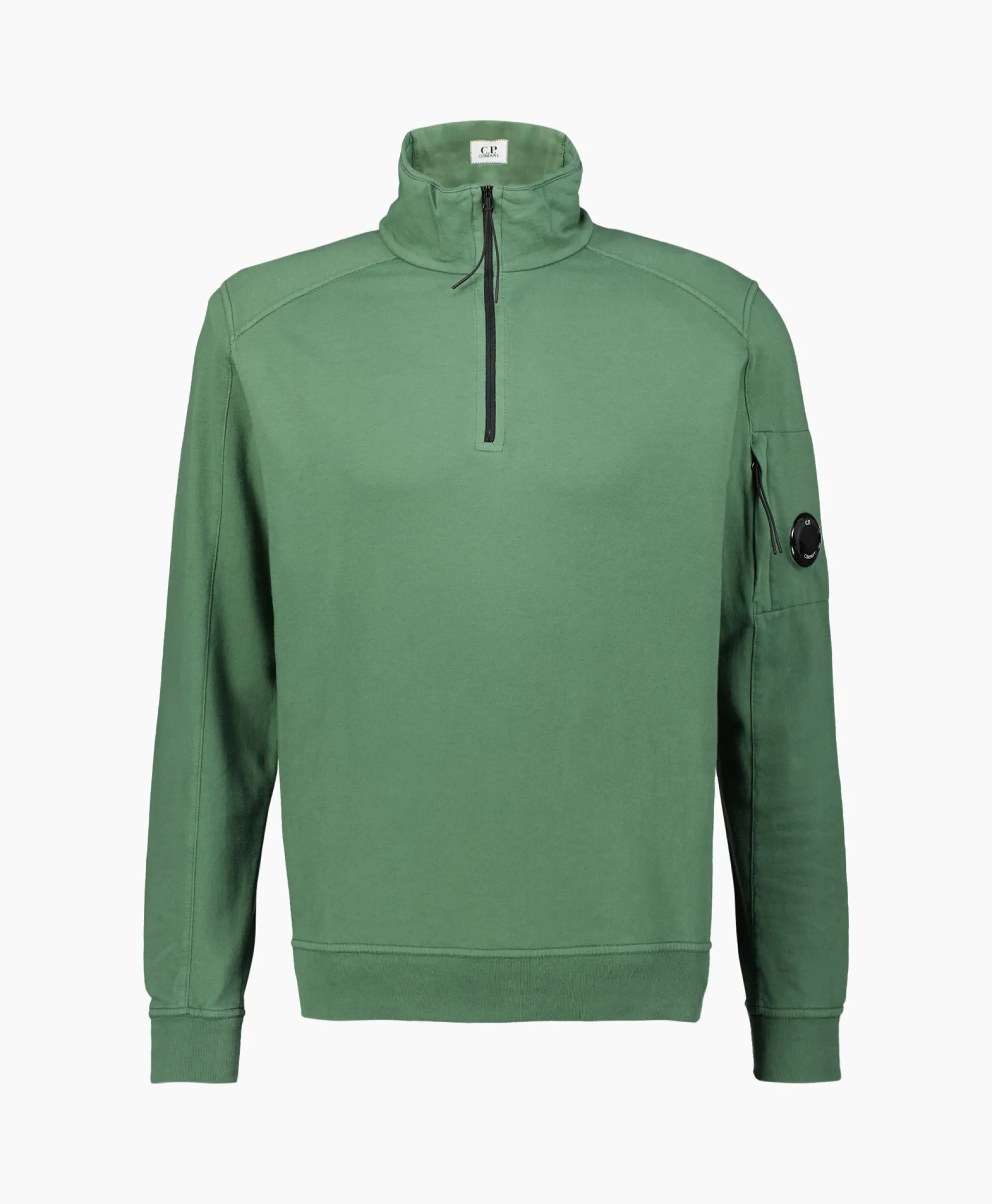 Cp Company Sweater Light Fleece Zipped Groen
