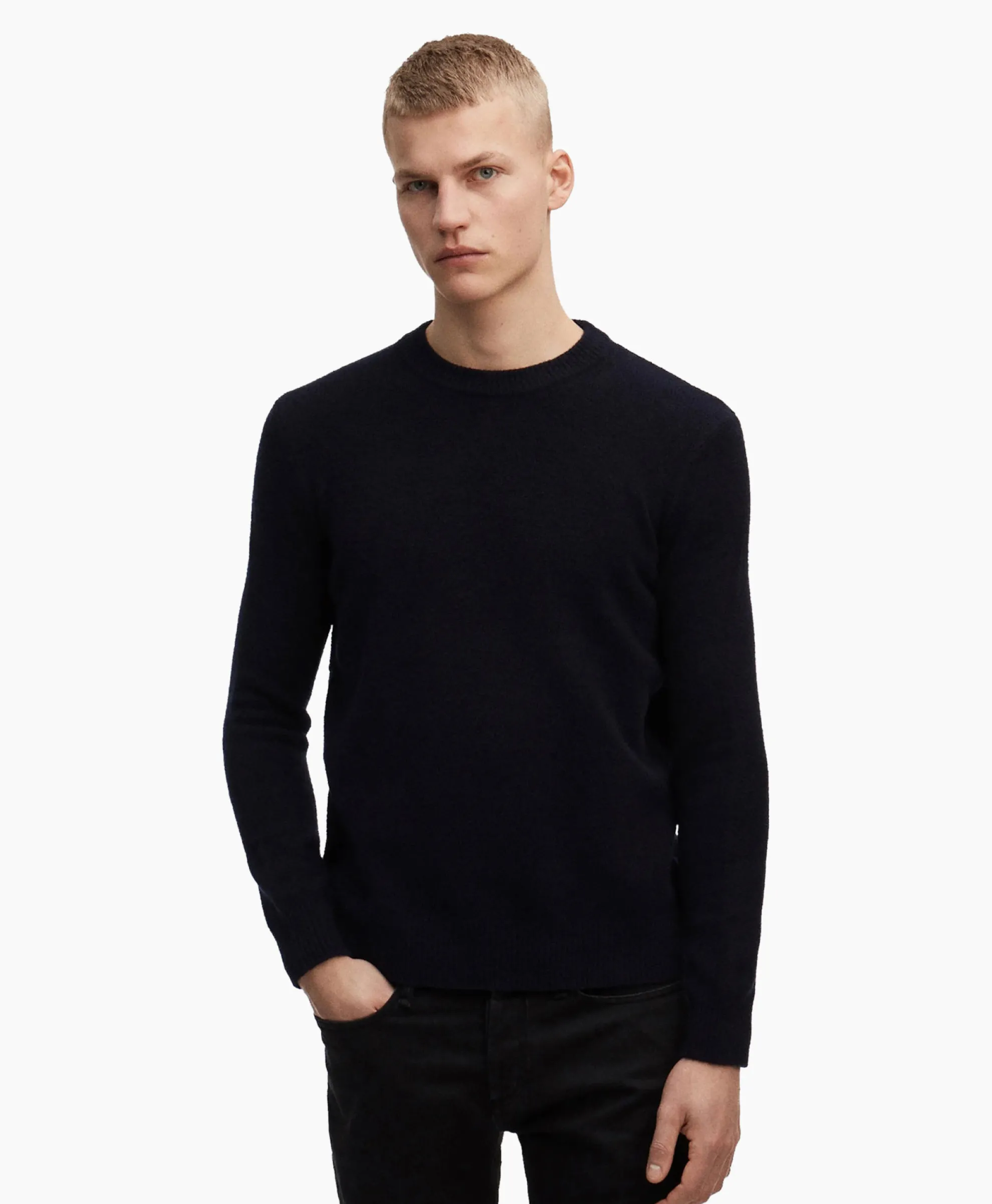 Denham Pullover Denham Knit Crew Cch Zwart