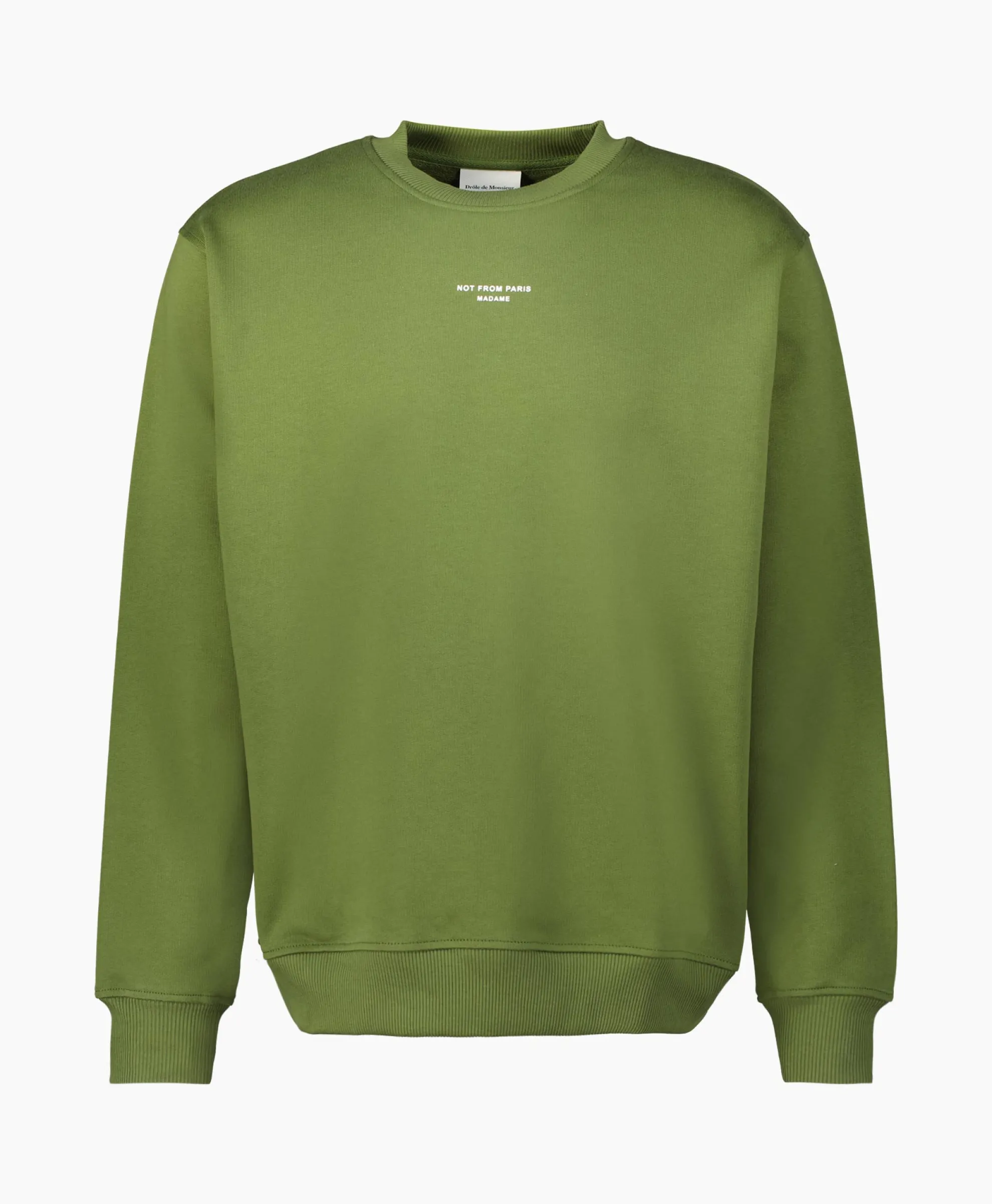 Drole De Monsieur Sweater Le Sweatshirt Slogan Khaki