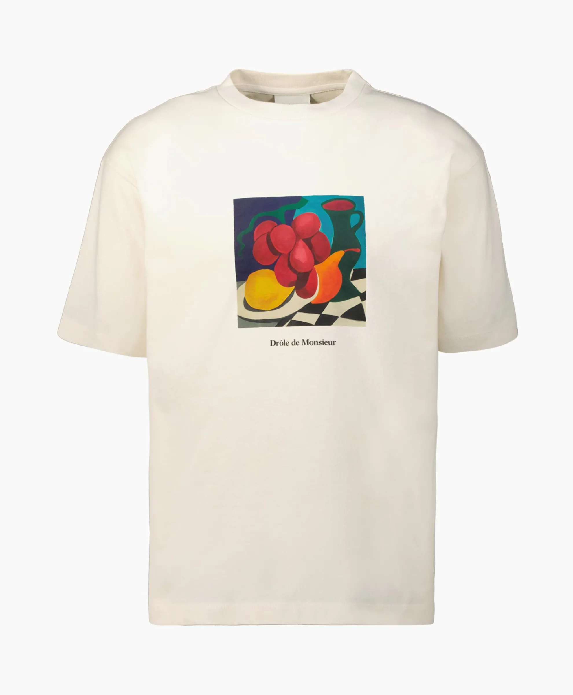 Drole De Monsieur T-Shirt Korte Mouw Nature Morte Off White