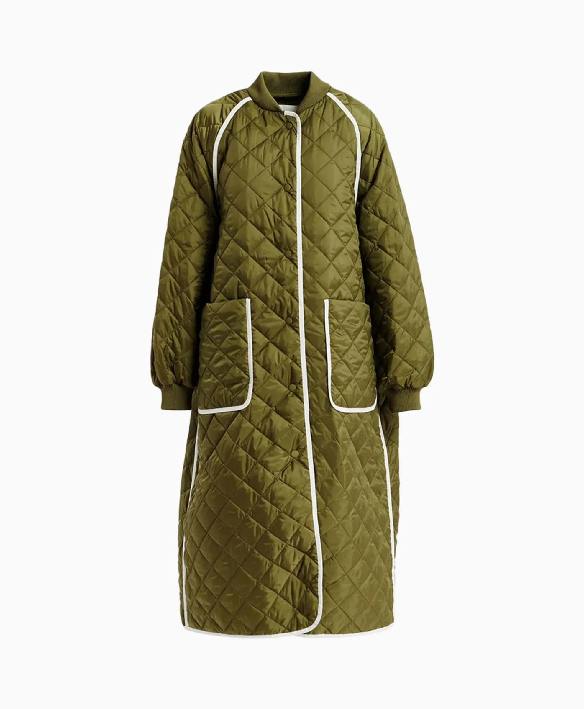 Essentiel Antwerp Gewatteerde Jas Fried Olijf