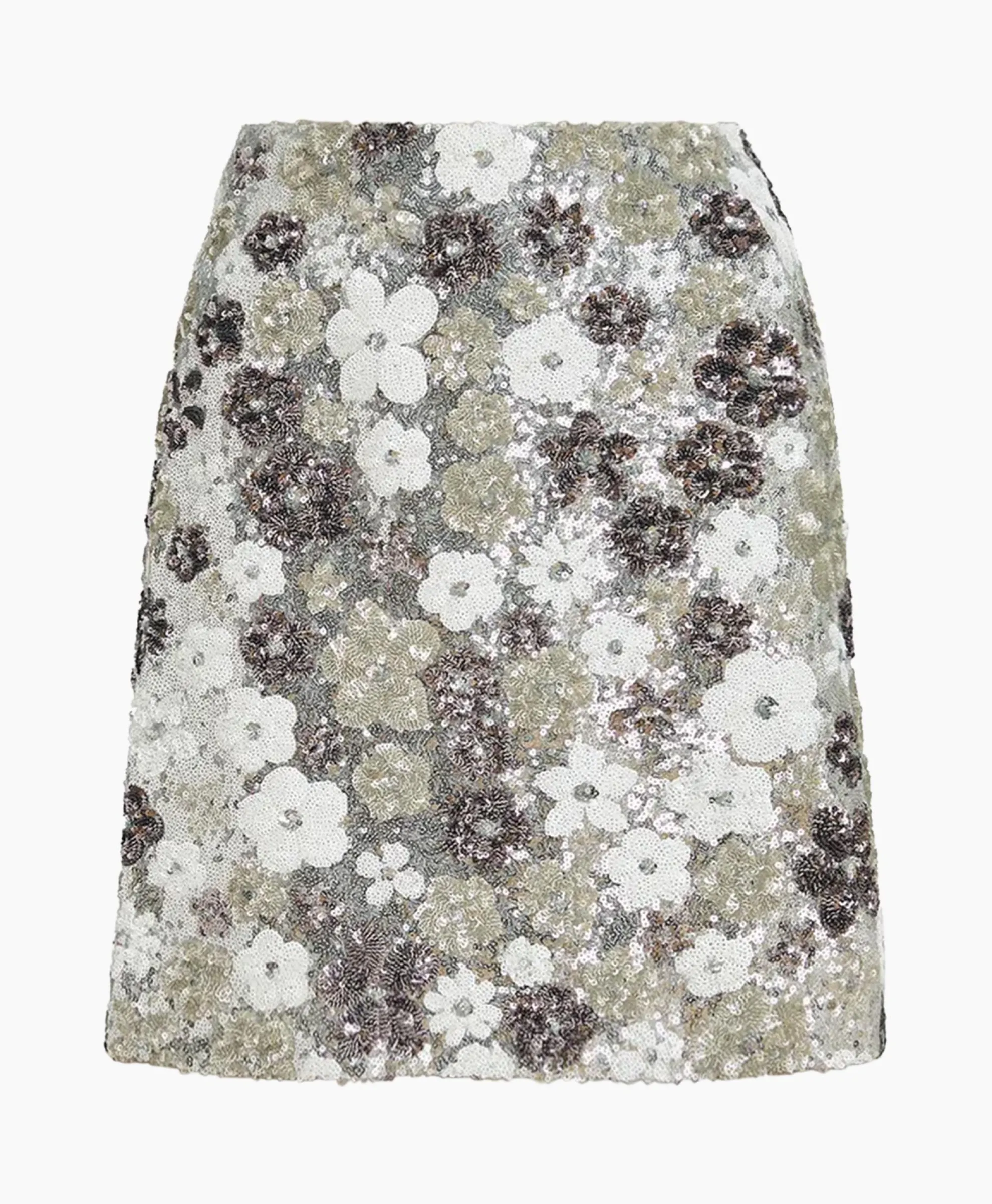 Essentiel Antwerp Rok Fishbone Zilver