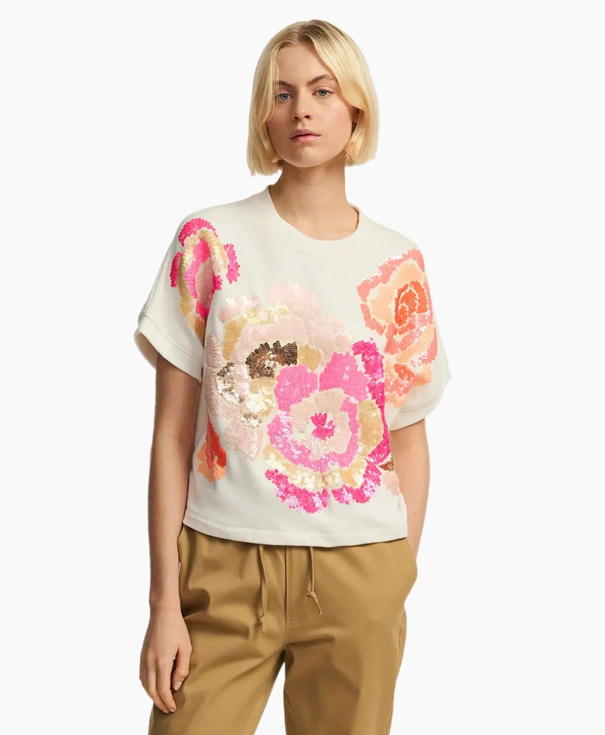 Essentiel Antwerp Pullover Floraly Off White