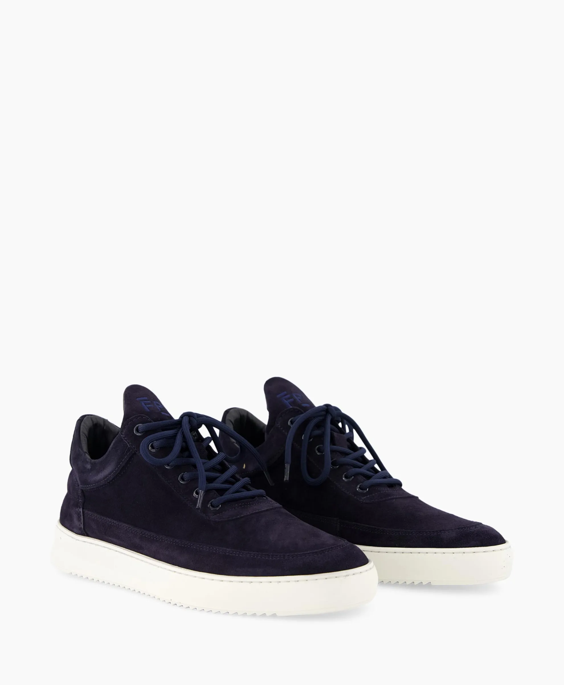 Filling Pieces Sneaker Low Top Suede Navy Donker Blauw