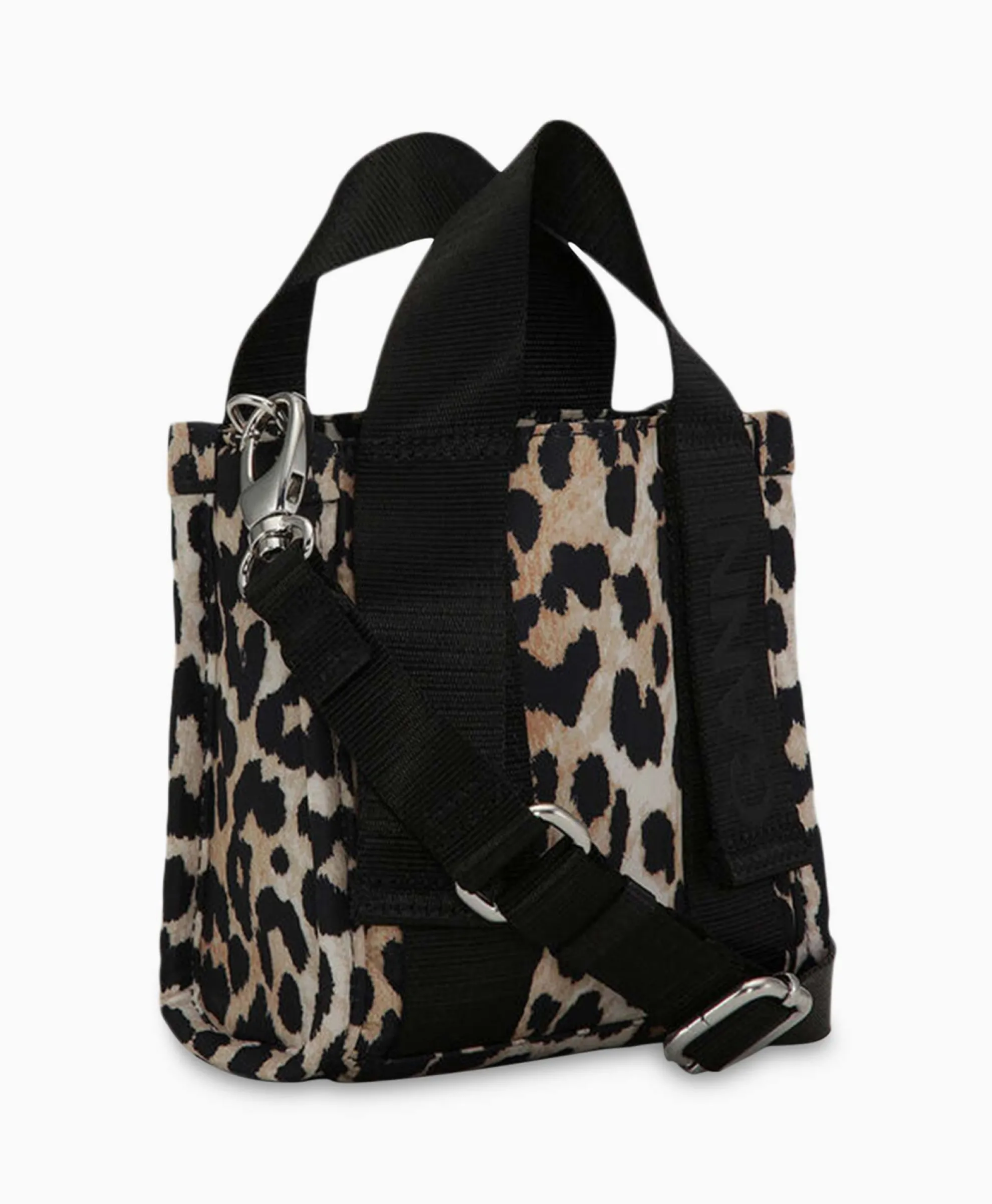 Ganni Crossbody Tas Recycled Tech Mini Tote Bruin