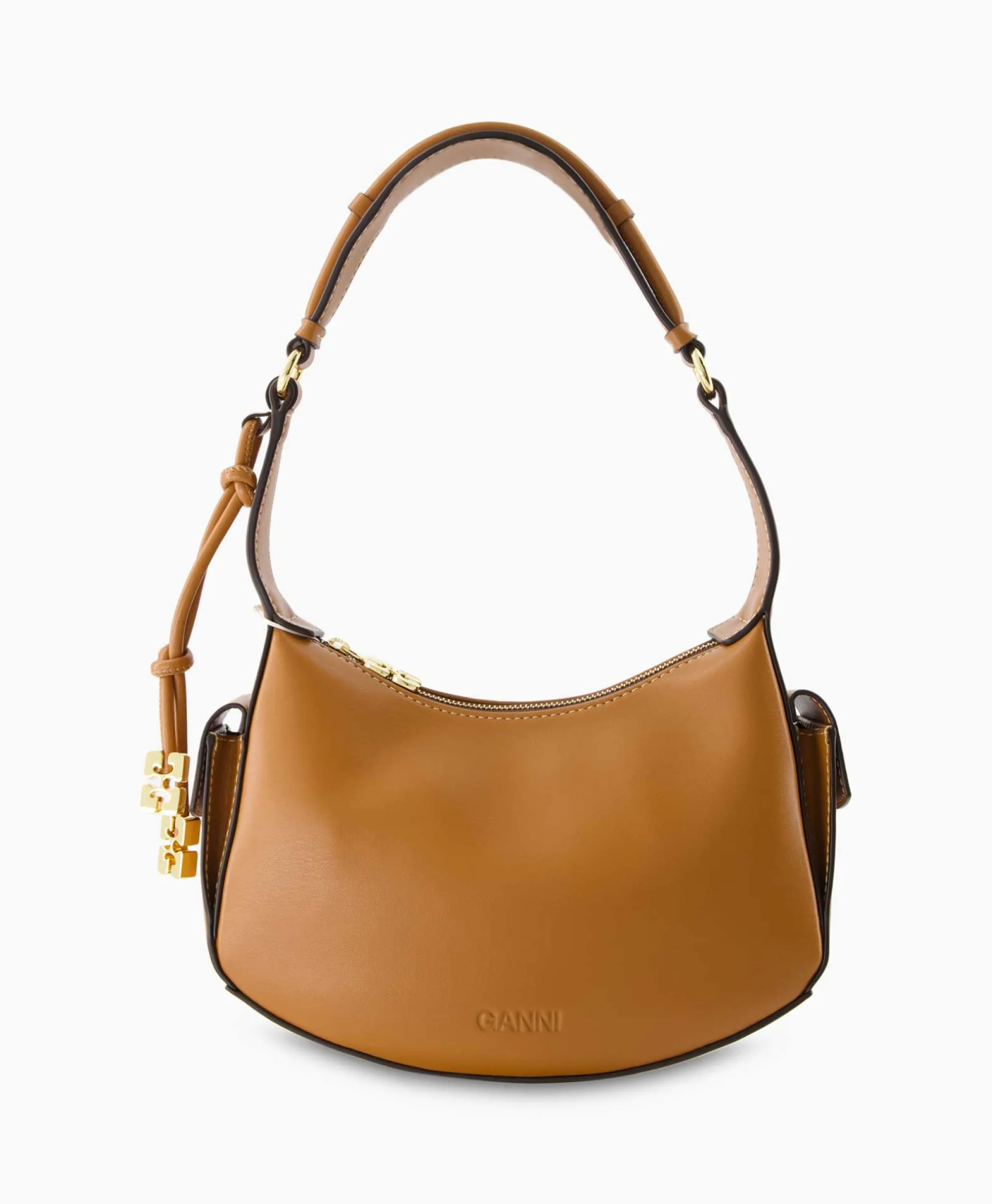 Ganni Schouder / Hand Tas Shoulder Cognac