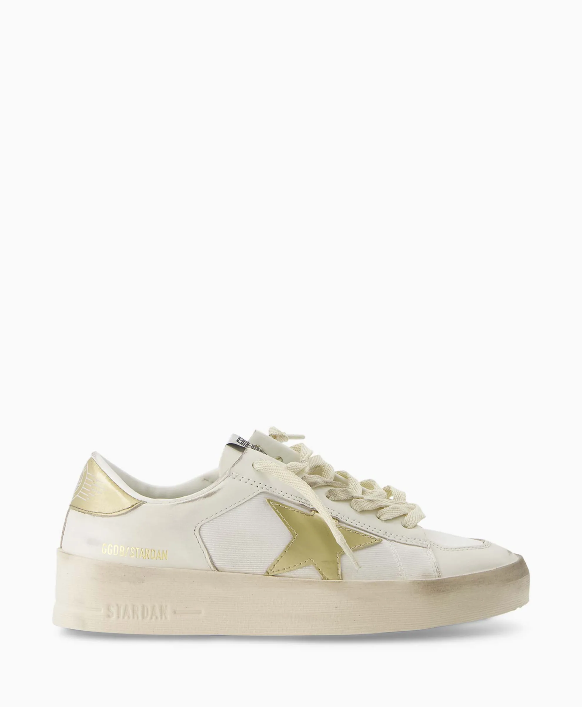 Golden Goose Sneaker Stardan Leather Mirrored Star Wit