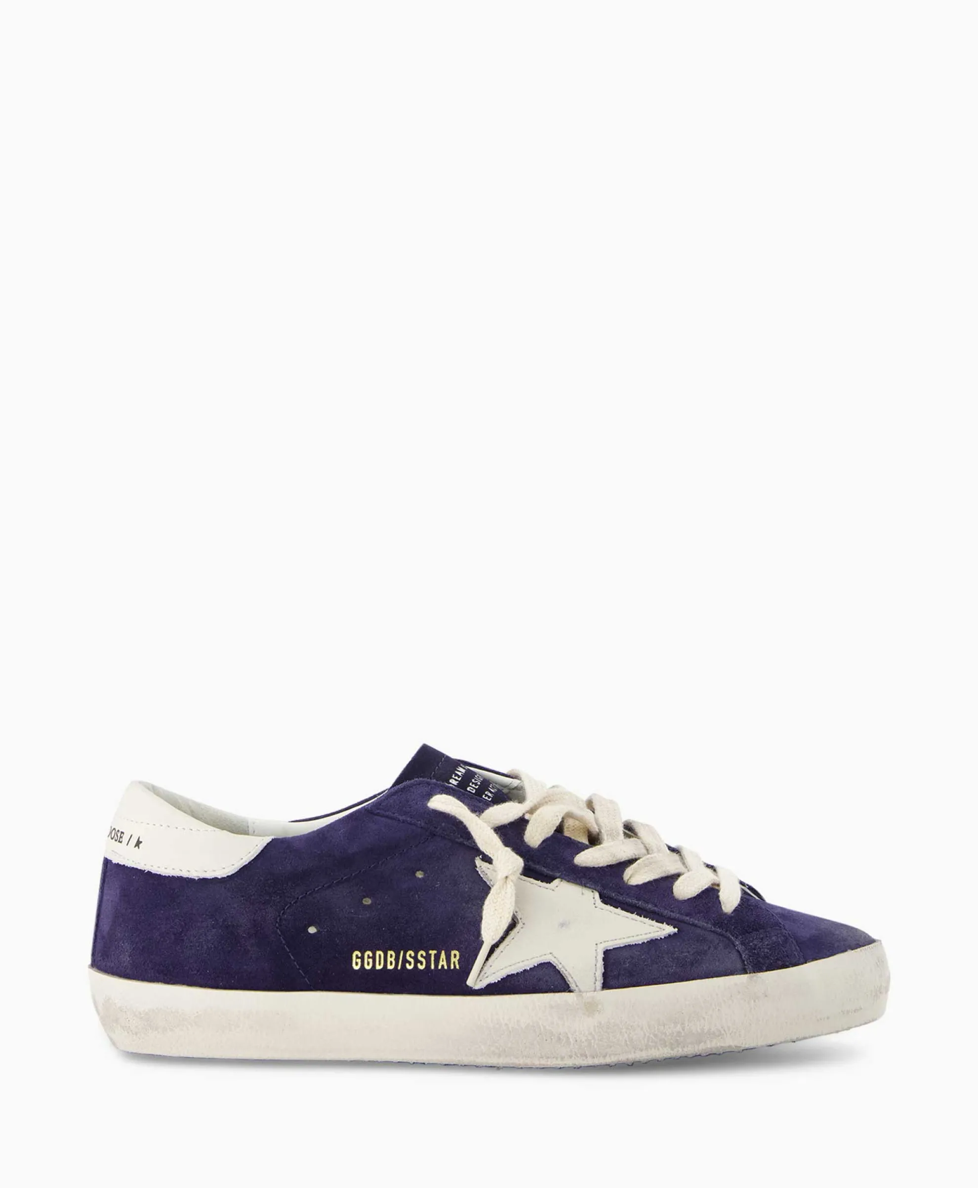 Golden Goose Sneaker Super Star Suede Donker Blauw