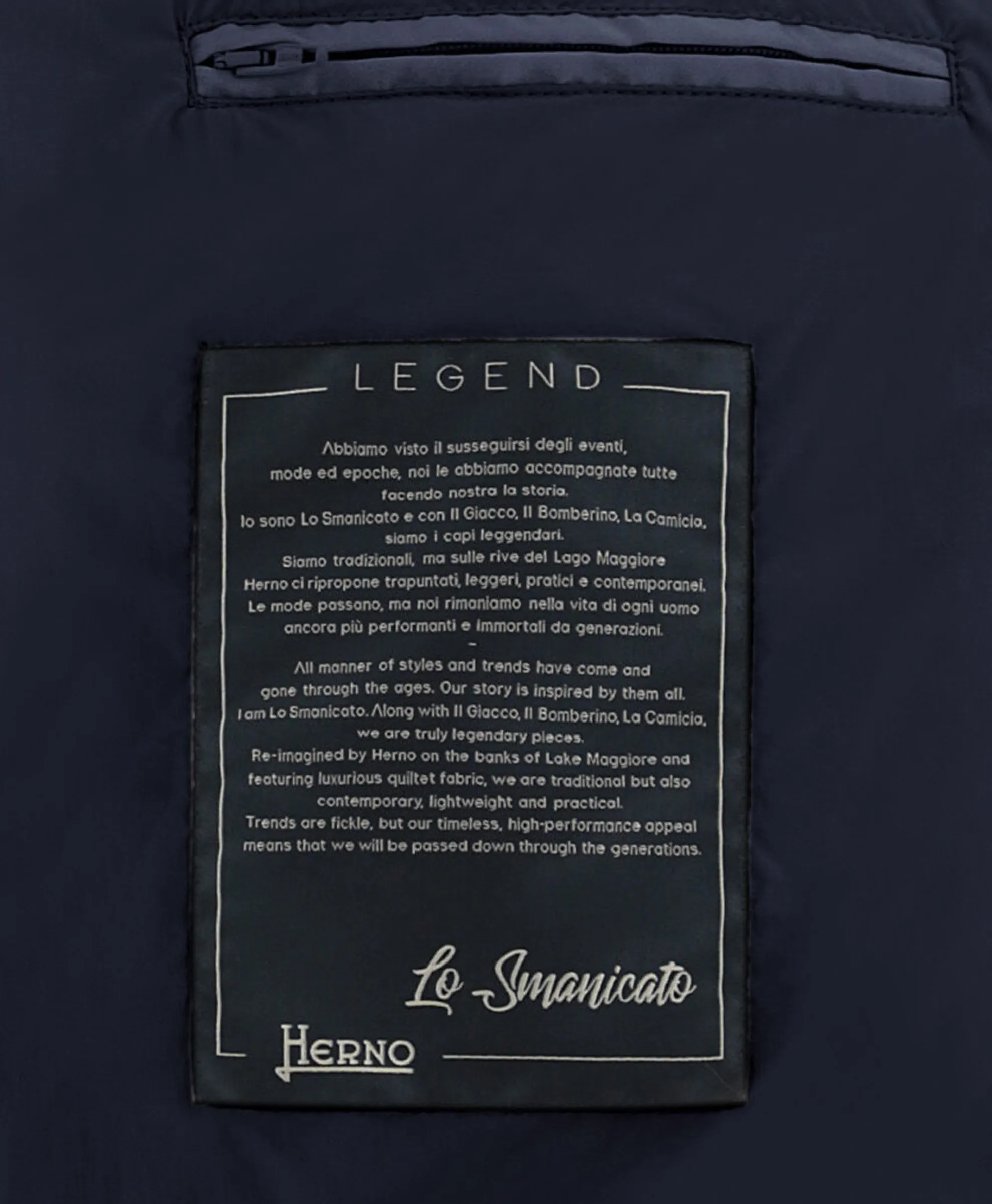 Herno Bodywarmer Lo Smanicato Legend Donker Blauw