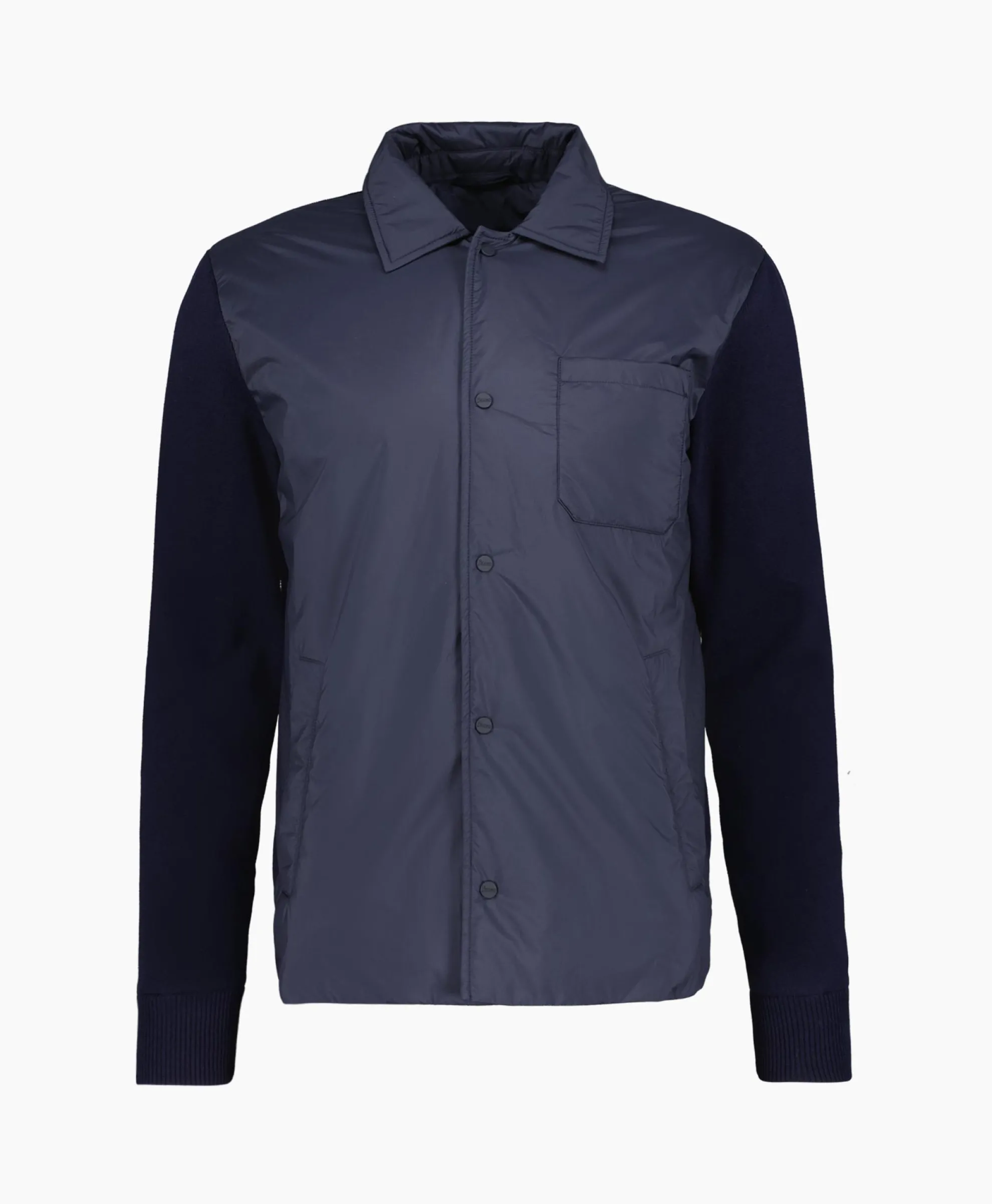 Herno Jack Camicia In Nuage Imbottito E Mag Donker Blauw