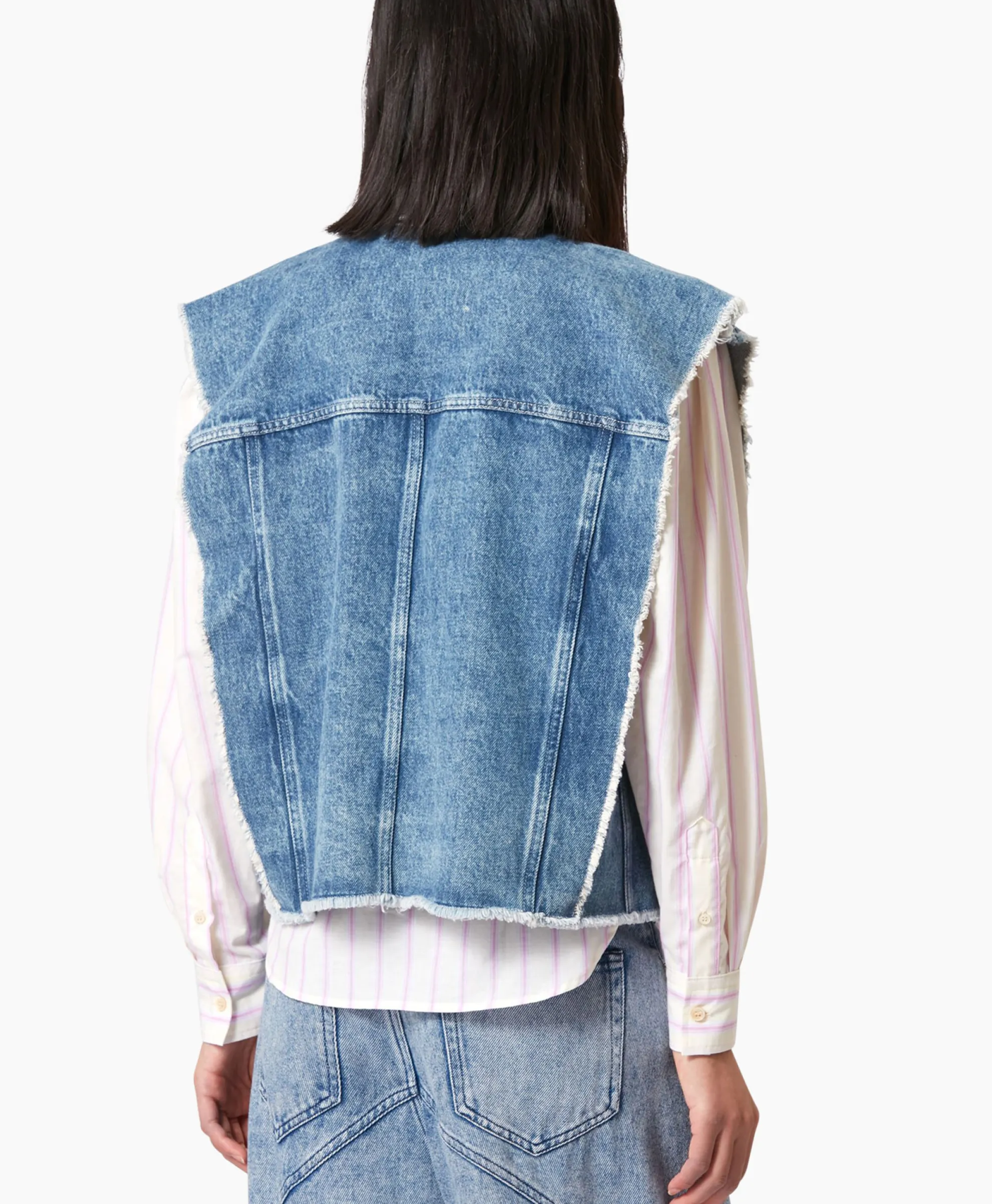 Isabel Marant Gilet Tyra-Ga Blauw