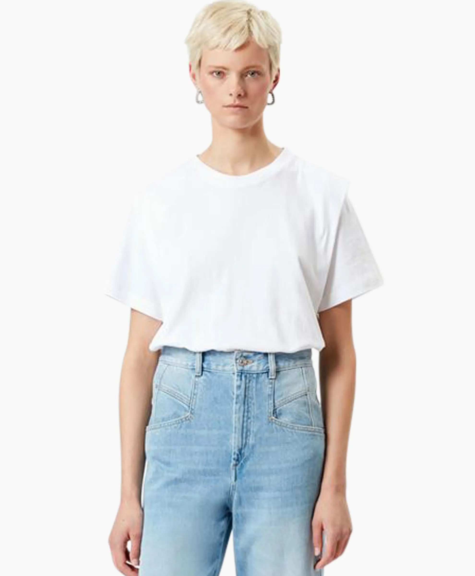 Isabel Marant T-Shirt Korte Mouw Zelitos-Ga Wit