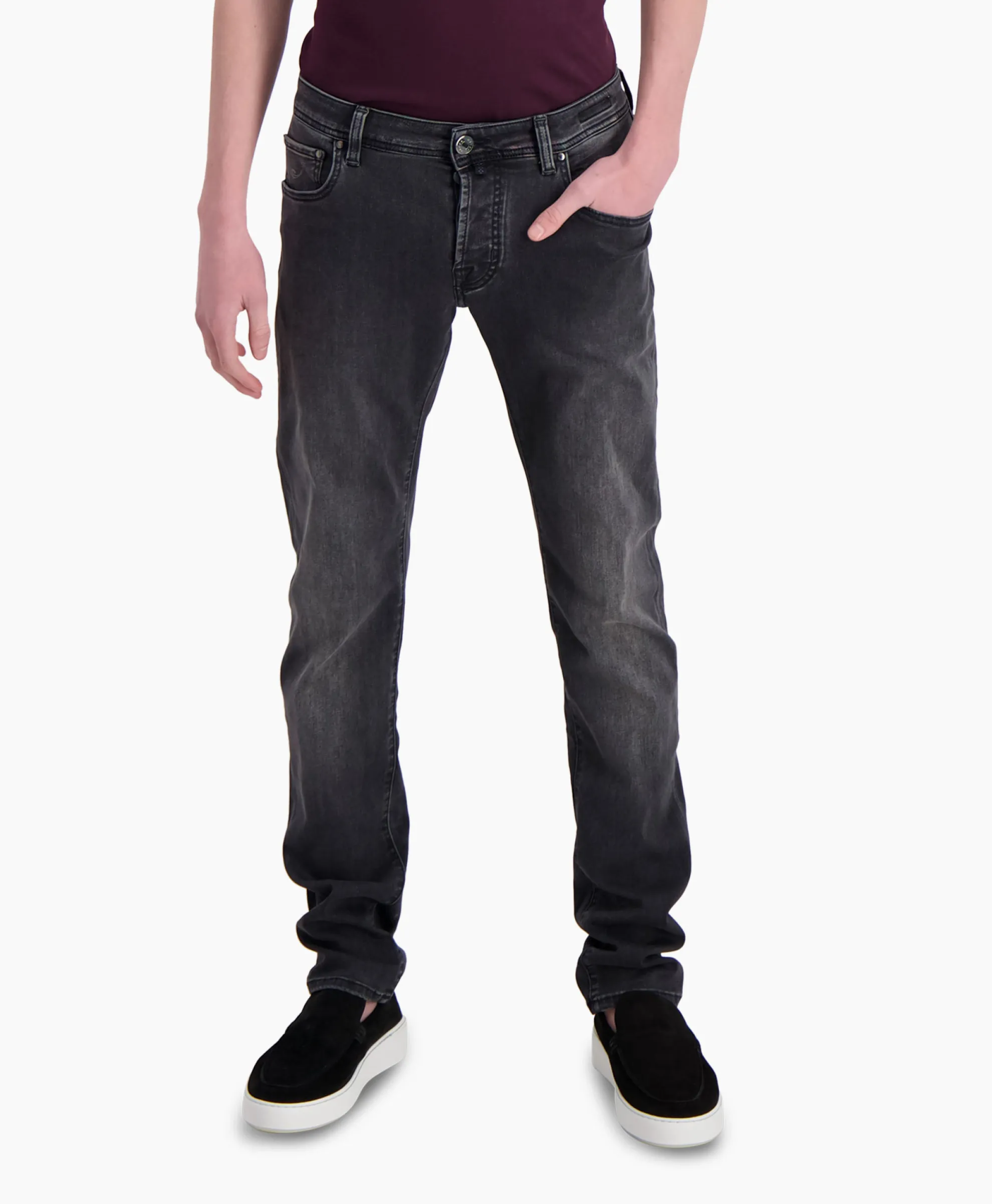 Jacob Cohen Jeans 5 Pkt Super Slim Fit Nick Donker Grijs