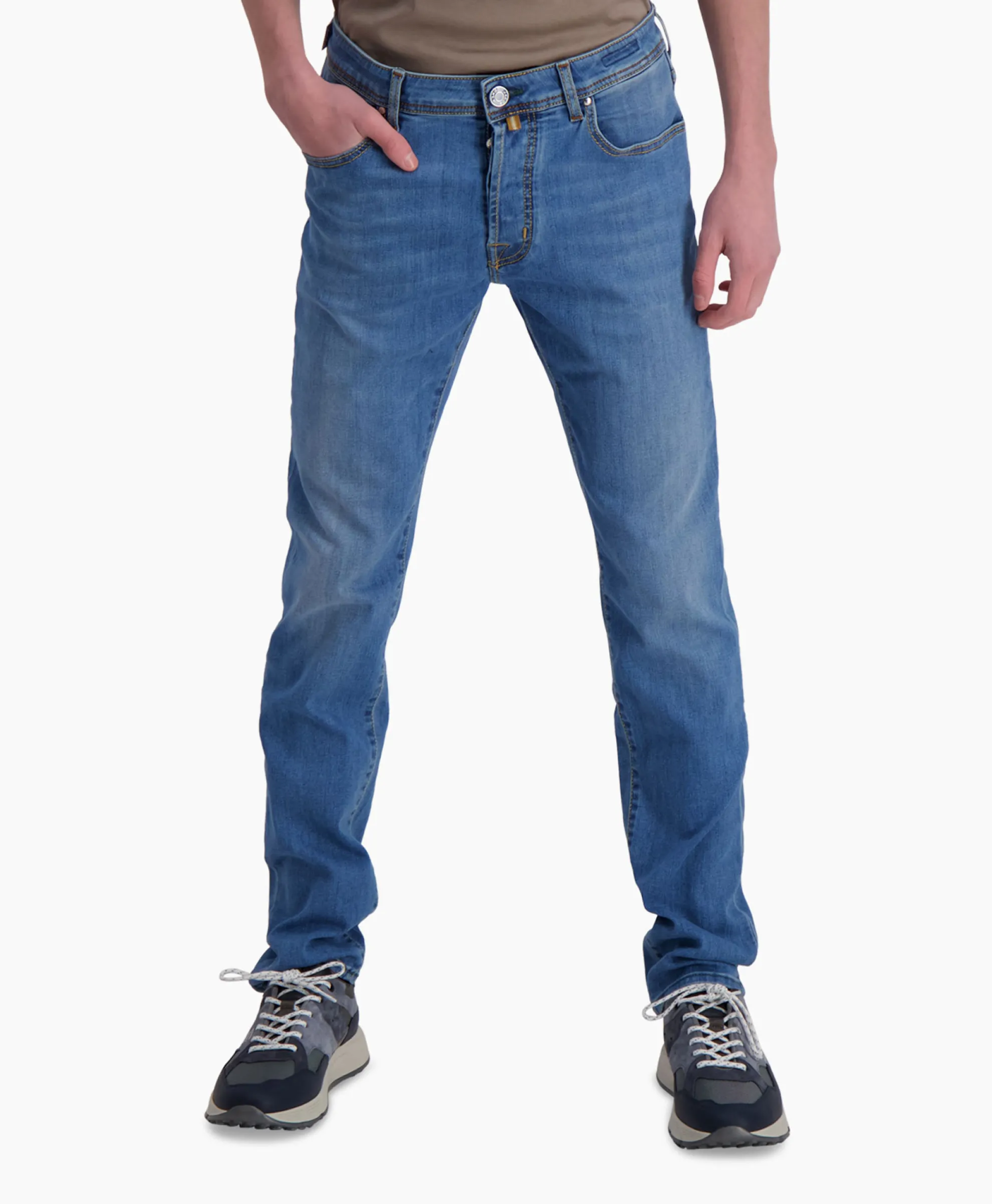 Jacob Cohen Jeans 5 Pkt Slim Fit Bard Midden Blauw