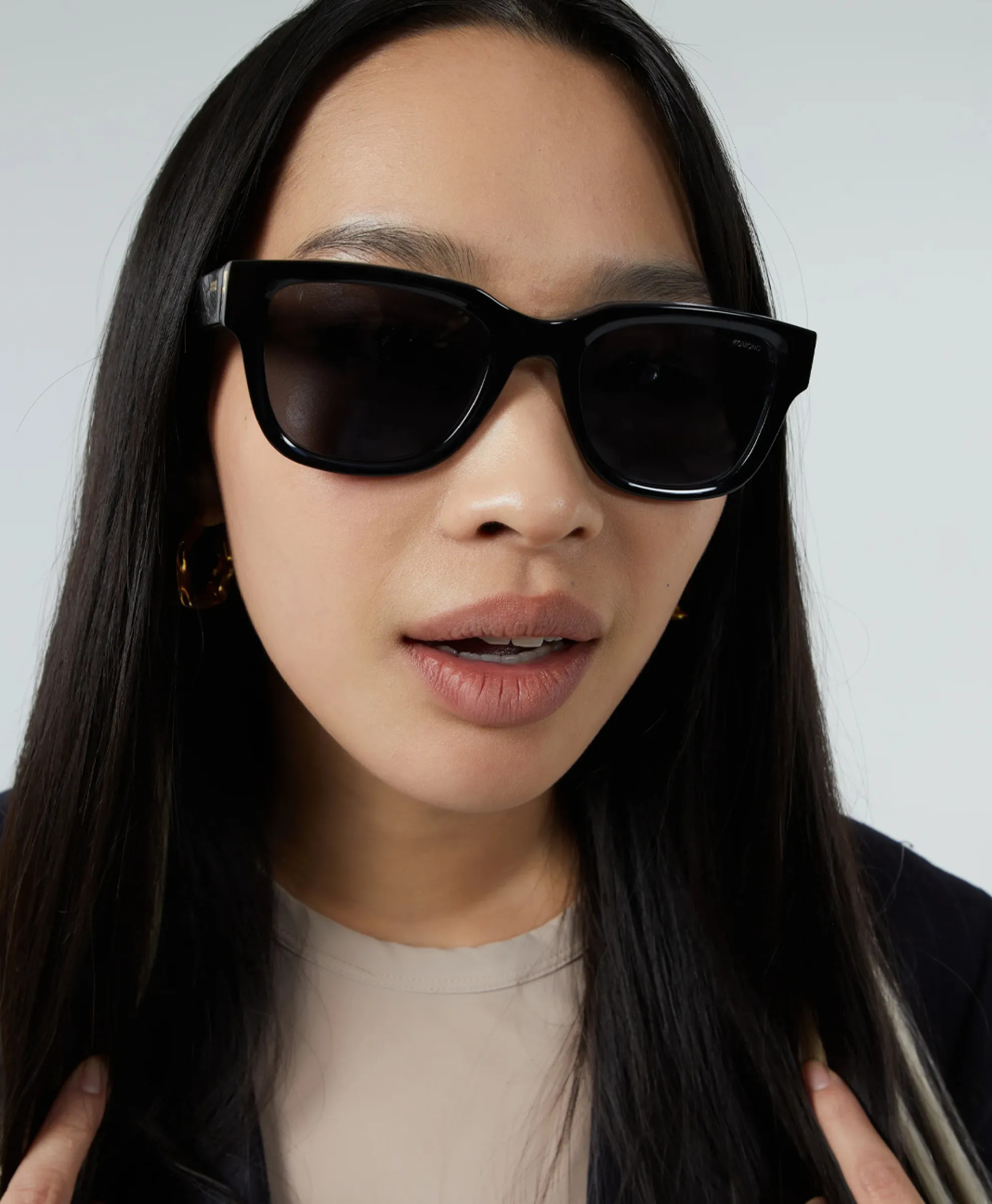 Komono Zonnebril Danny Black Clear Zwart