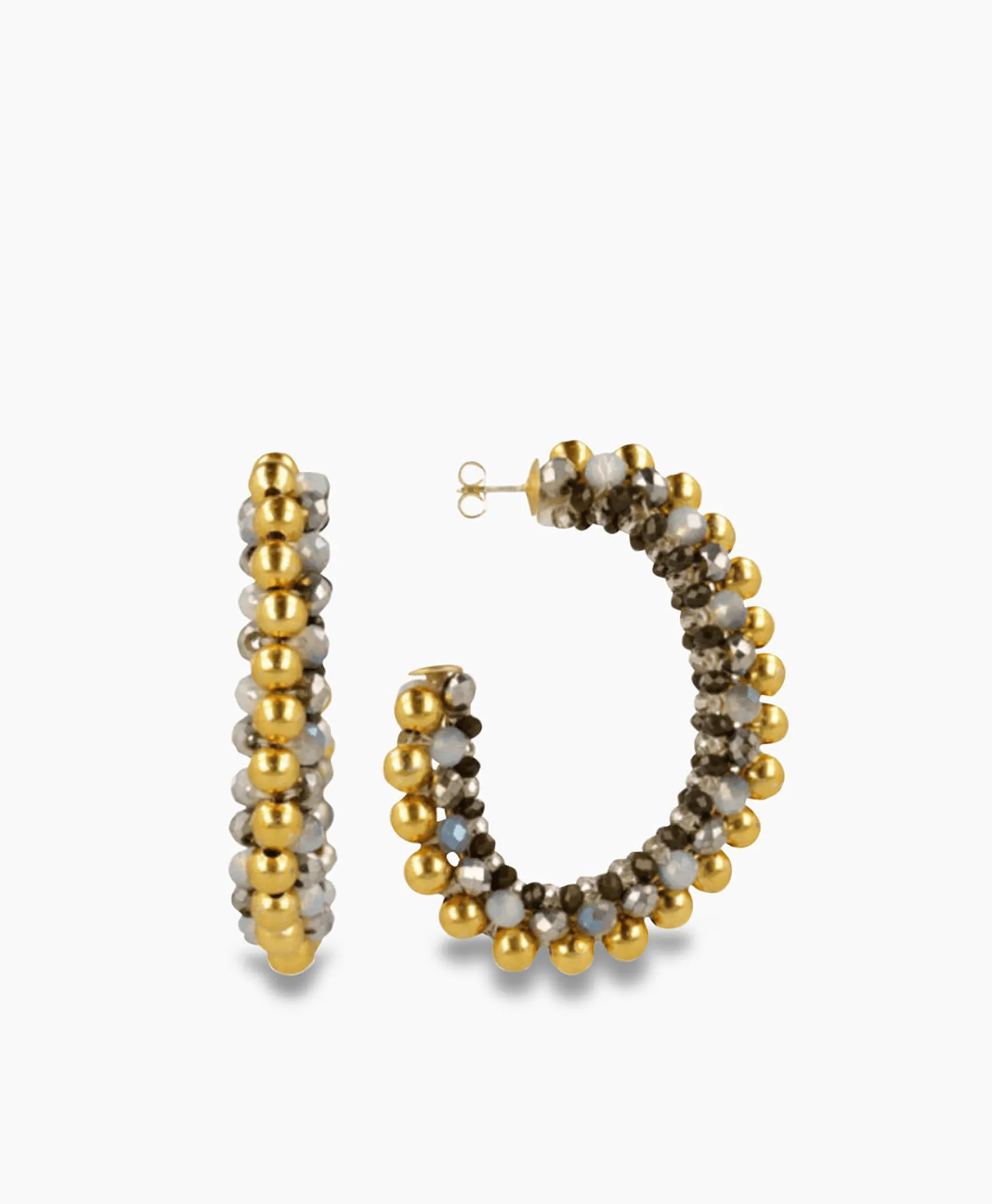 Lott. Gioielli Oorbellen Ce Gb Oval Creole Deluxe Lgroen