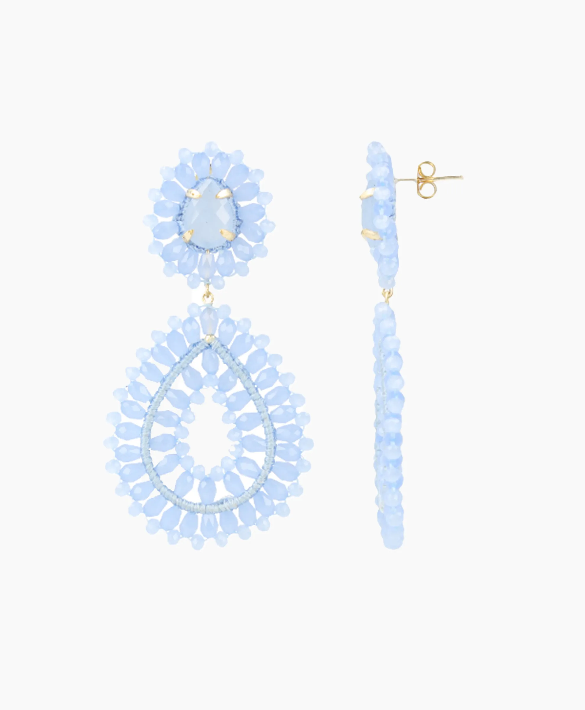 Lott. Gioielli Oorbellen Ce Si Double Drop S Blauw