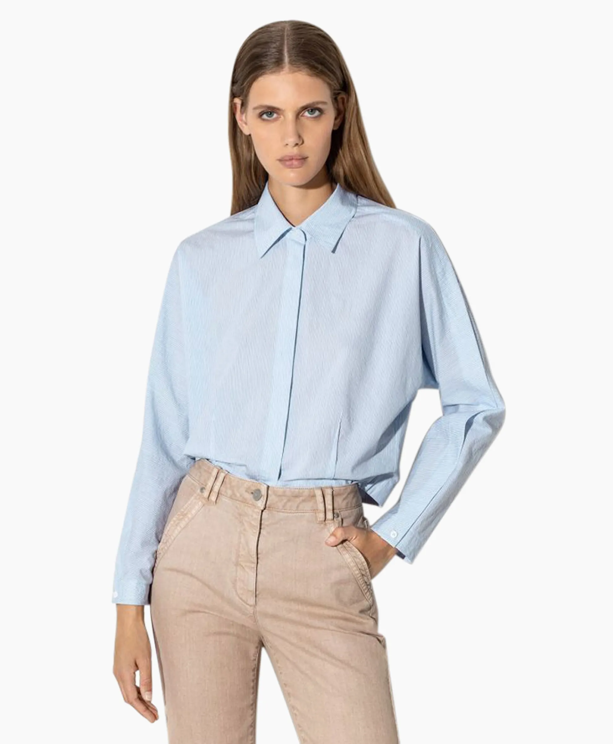 Luisa Cerano Blouse 298422/3600-0 Blauw Dessin