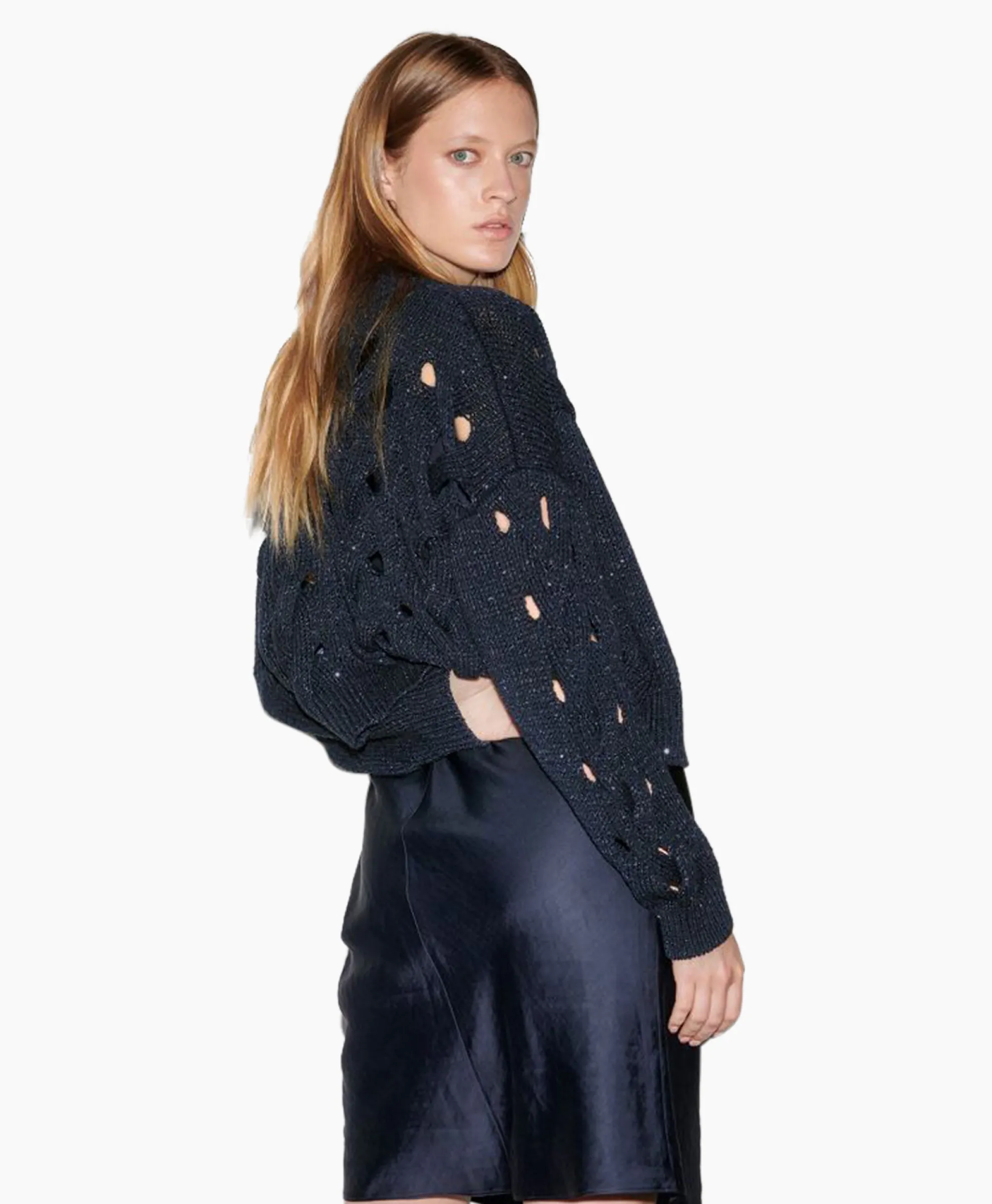 Luisa Cerano Vest 498220/5894-0 Donker Blauw