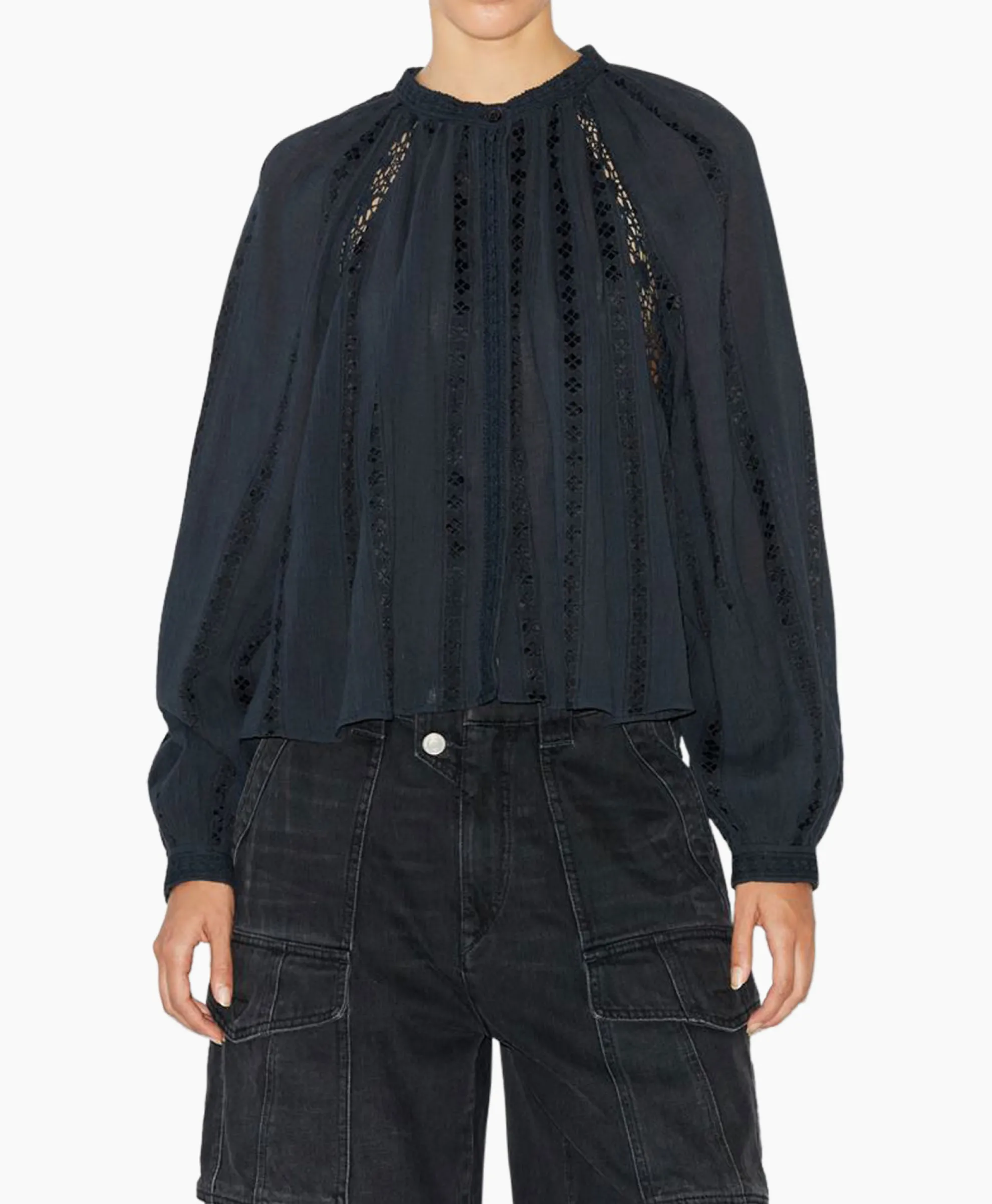 Marant Etoile Blouse Janelle-Ga Zwart