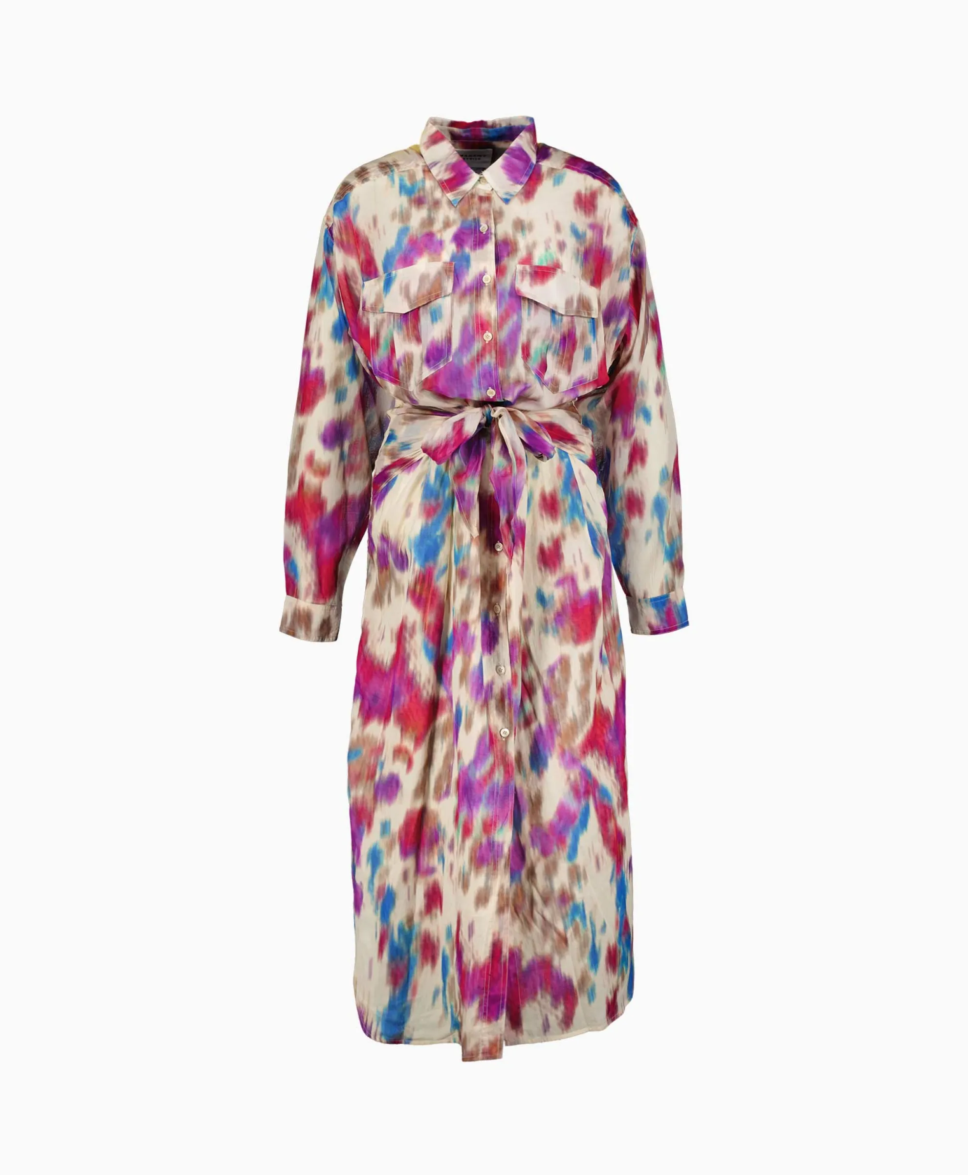 Marant Etoile Maxi Jurk Nesly-Gb Beige