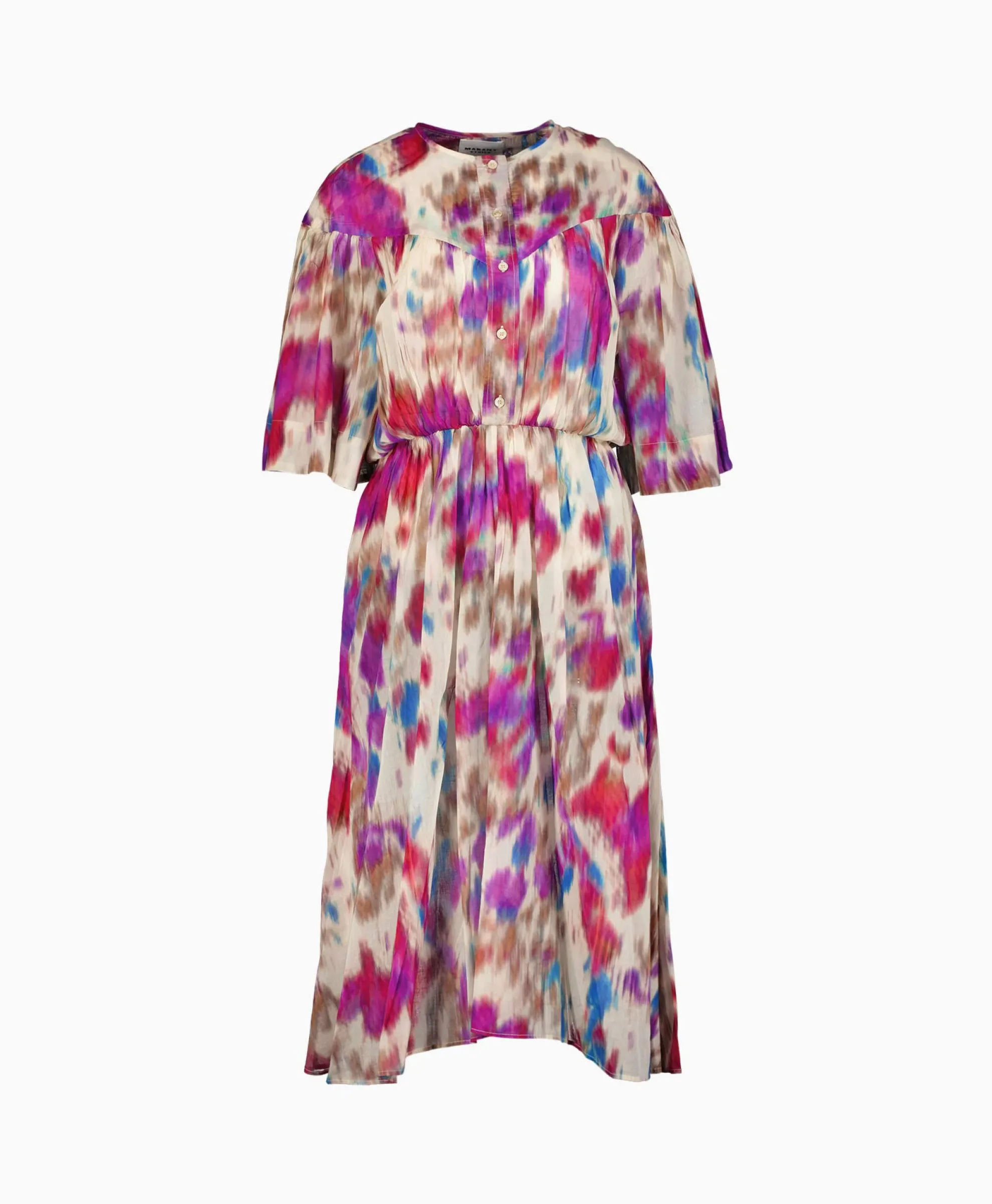 Marant Etoile Midi Jurk Maggy-Gb Beige