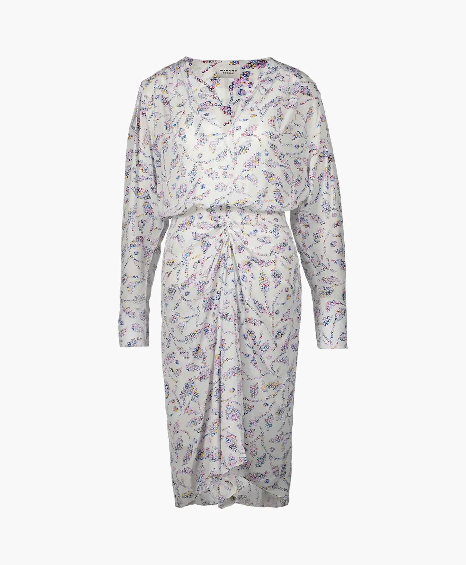 Marant Etoile Midi Jurk Danalia-Ga Ecru