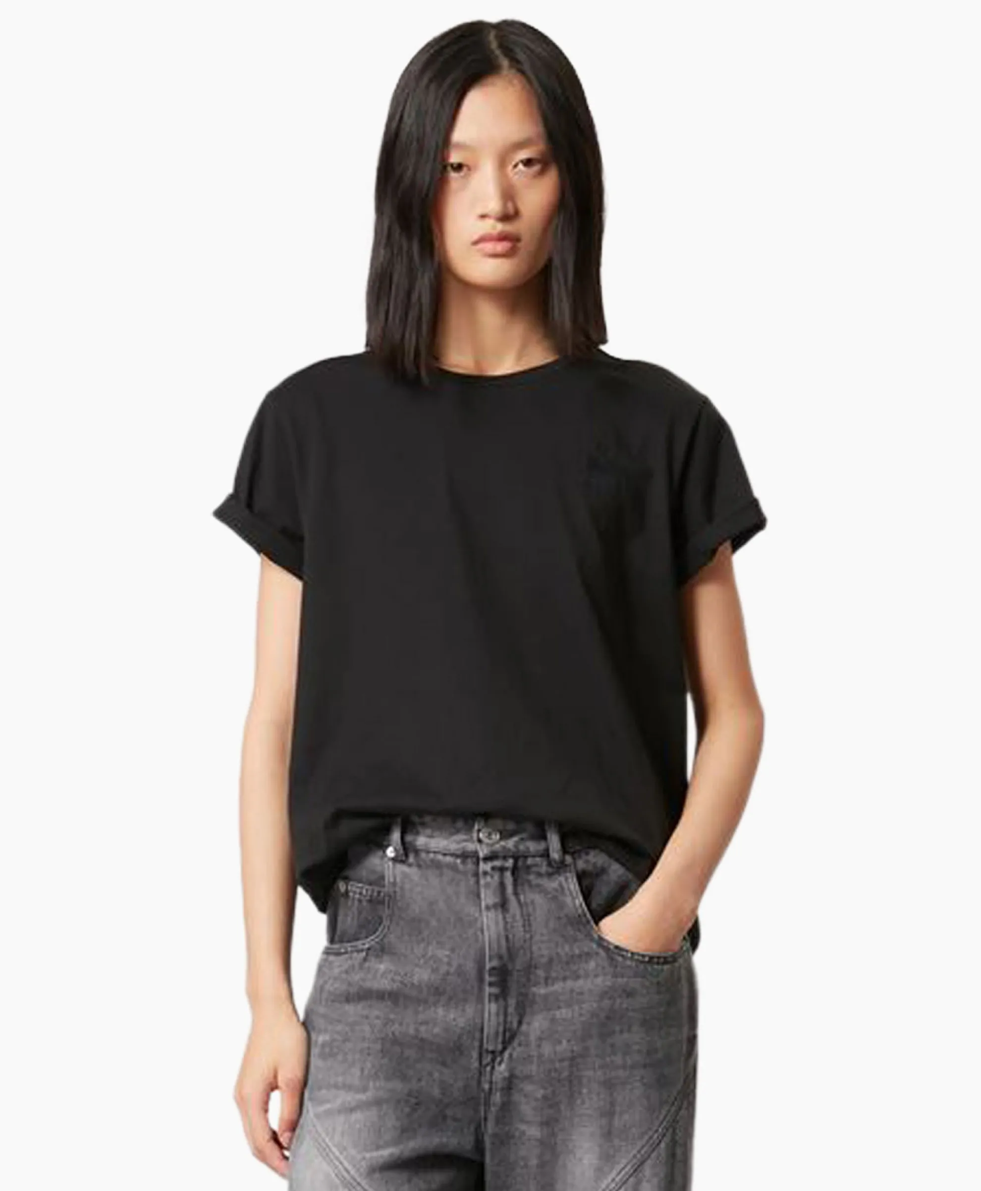 Marant Etoile T-Shirt Korte Mouw Aby-Gb Zwart