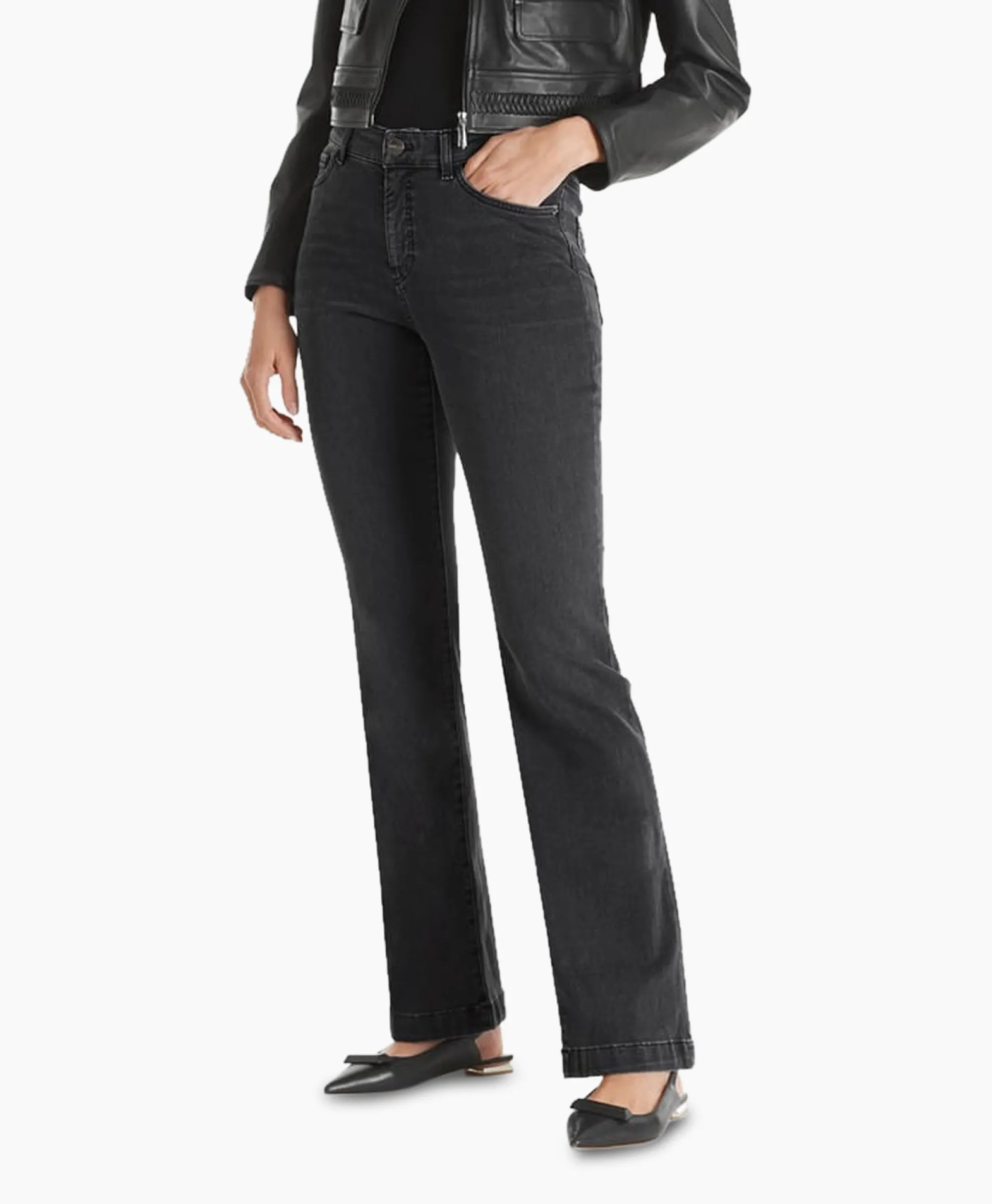 Marc Cain Pants Jeans +P 82.06 D14 Donker Grijs