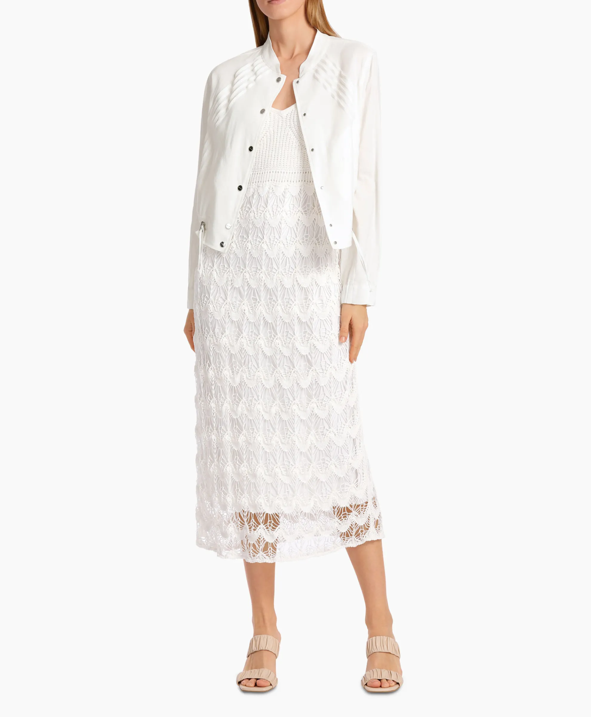 Marccain Collectie Jurk Wc 21.39 M35 Off White
