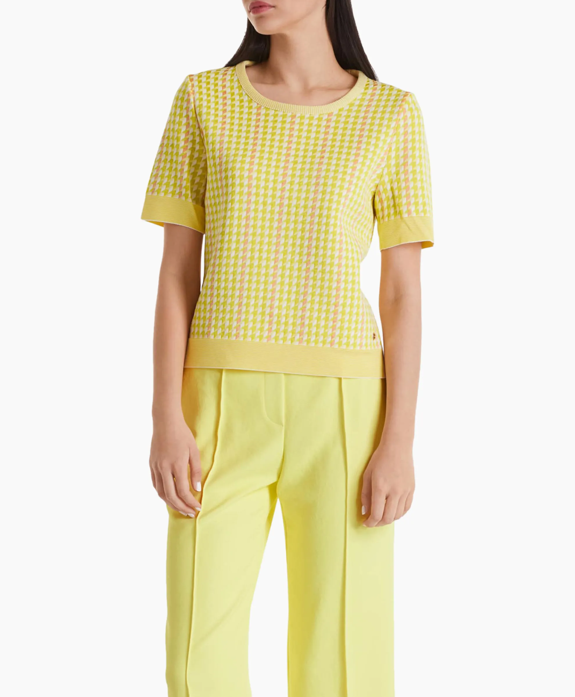 Marccain Collectie Pullover Wc 41.49 M33 Midden Geel