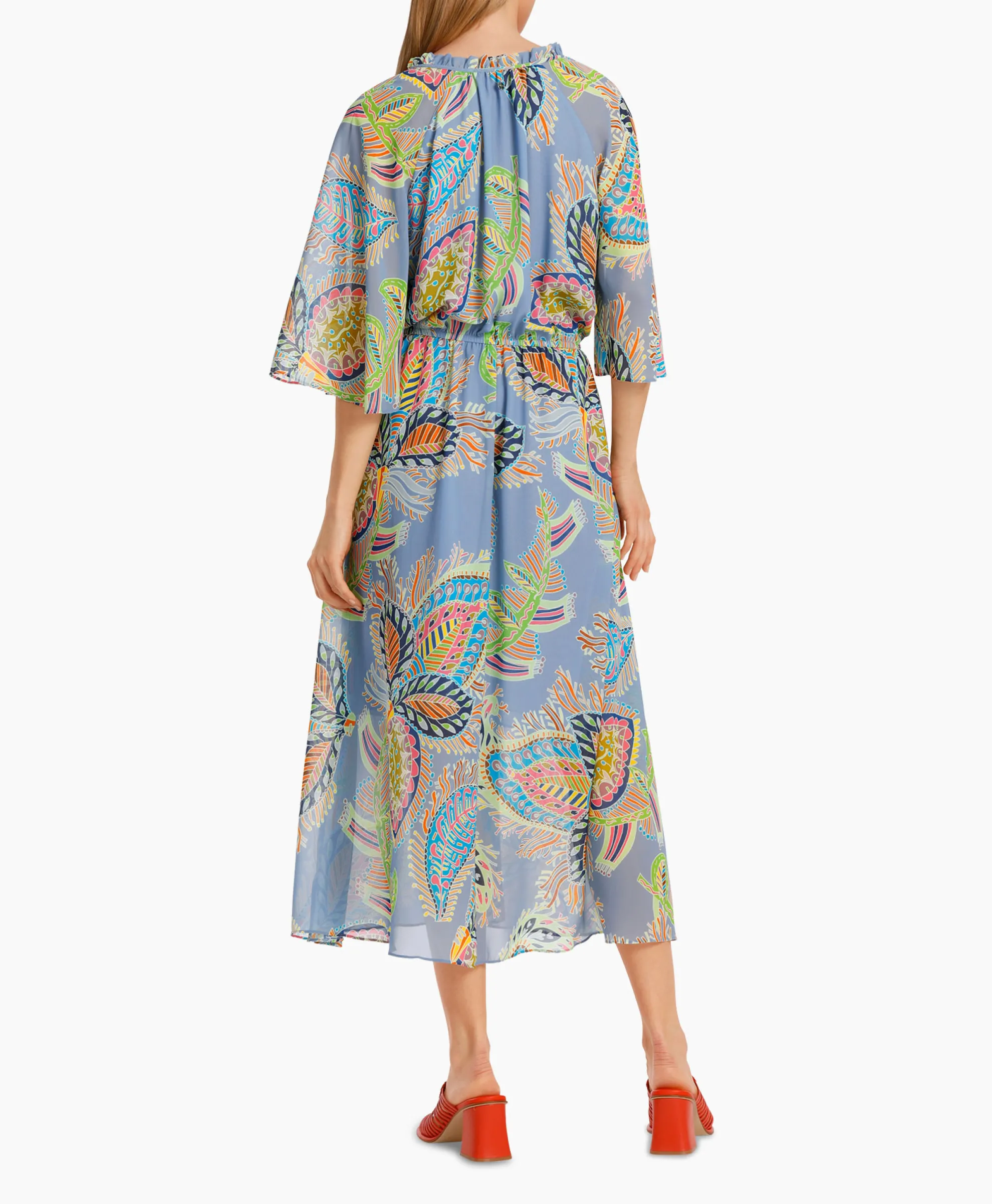 Marccain Collectie Jurk Wc 21.52 W74 Licht Blauw