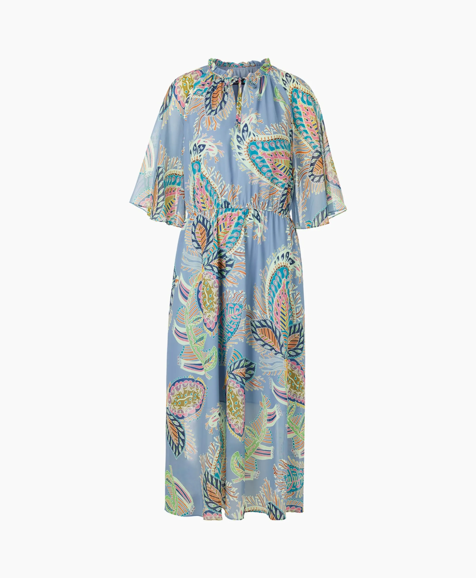 Marccain Collectie Jurk Wc 21.52 W74 Licht Blauw