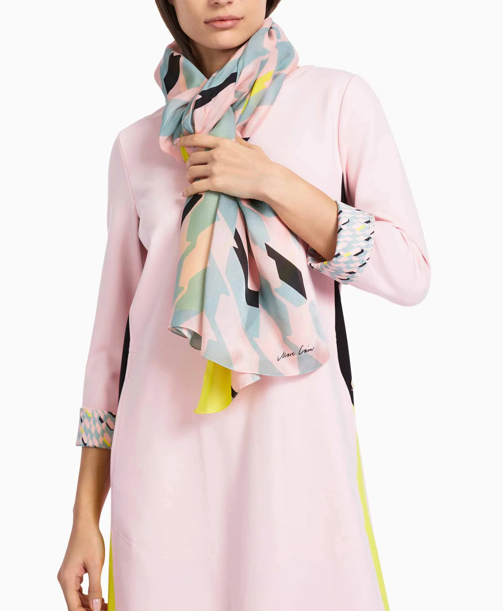 Marccain Collectie Sjaal Vc B4.15 Z15 Licht Blauw