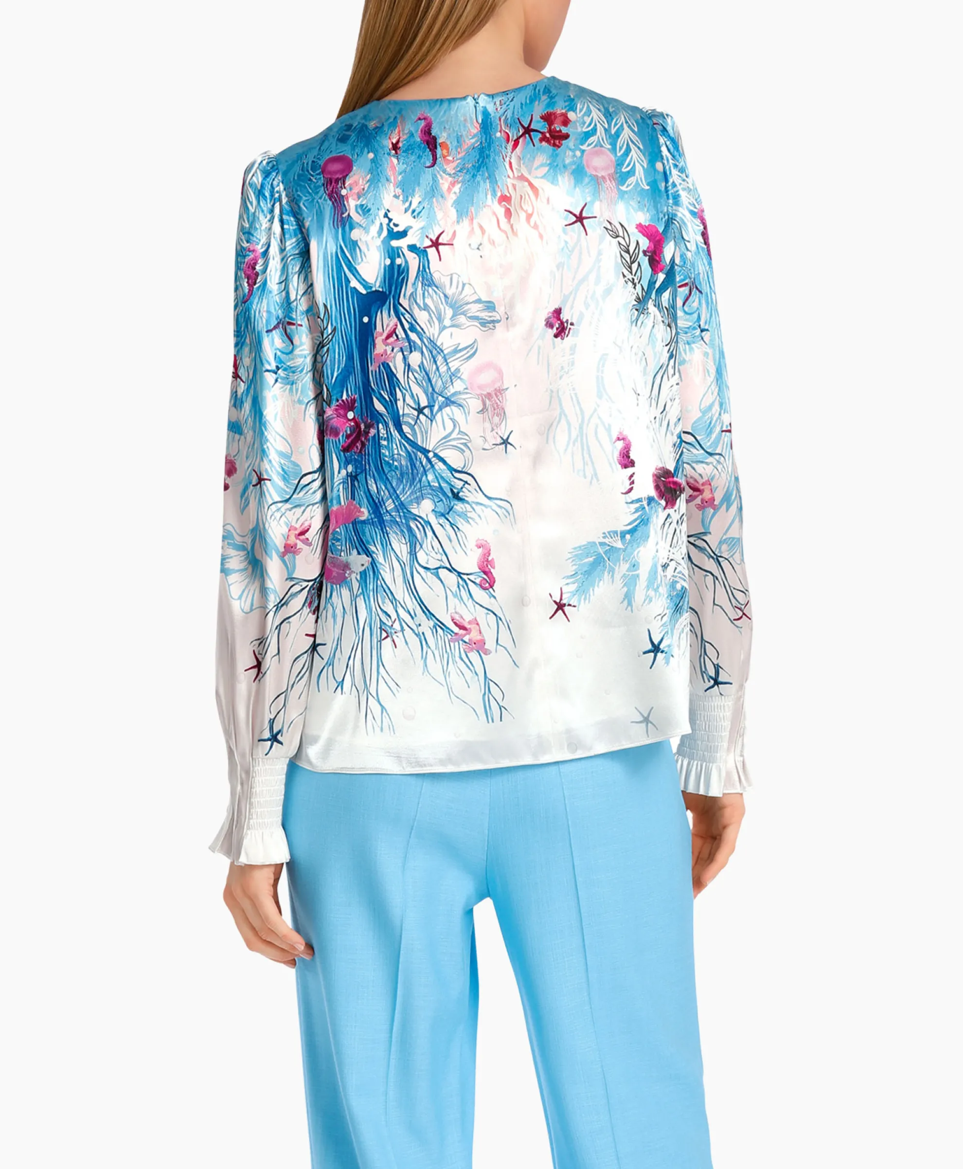 Marccain Collectie Blouse Wc 51.47 W89 Aqua